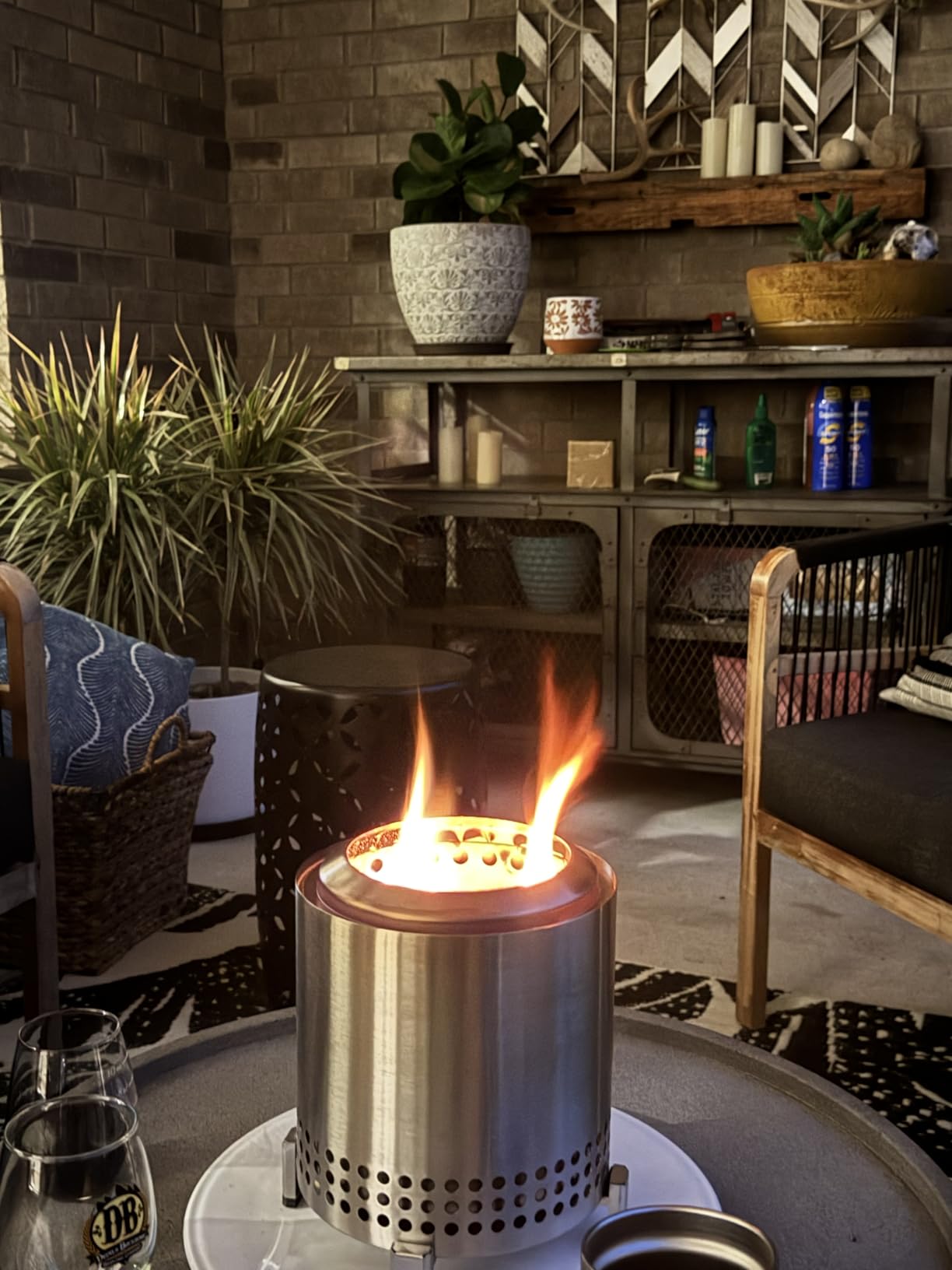 Solo Stove Mesa XL, 7 Inch Tabletop Fire Pit with Stand - Smokeless, Stainless Steel Fire Pit for Camping, Outdoor & Patio - Wood Burning or Pellet Fueled Portable Bonfire, 2.3lbs customer photo 2