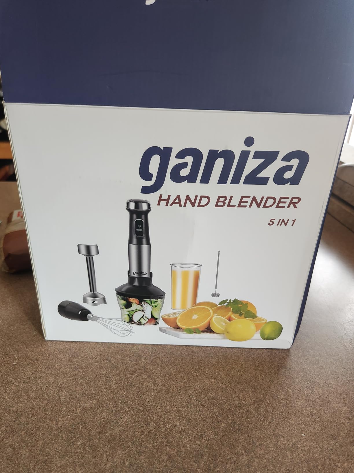 Ganiza Immersion Blender 5 in 1 Hand Blender Max 1000W Heavy Duty Motor, 16 Speed Mode with 800ml Beaker, 600ml Chopper, Whisk and Milk Frother customer photo 2