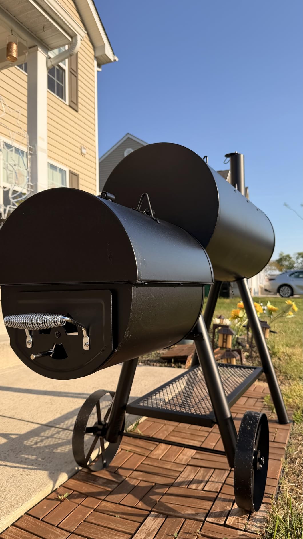 Sophia & William Heavy-Duty Charcoal Outdoor Smoker Grills, Extra Large Offset Smoker (941 SQ.IN. Cooking Area), Charcoal Grill & Smoker Combo for BBQ Patio Cooking customer photo 1