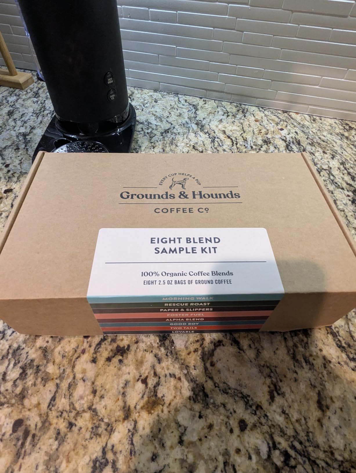 Grounds & Hounds Eight Coffee Blend Sample Kit - 100% Organic Coffee Grounds Variety Pack, Includes Eight 2.5oz Packs of Our Most Popular Blends customer photo 2