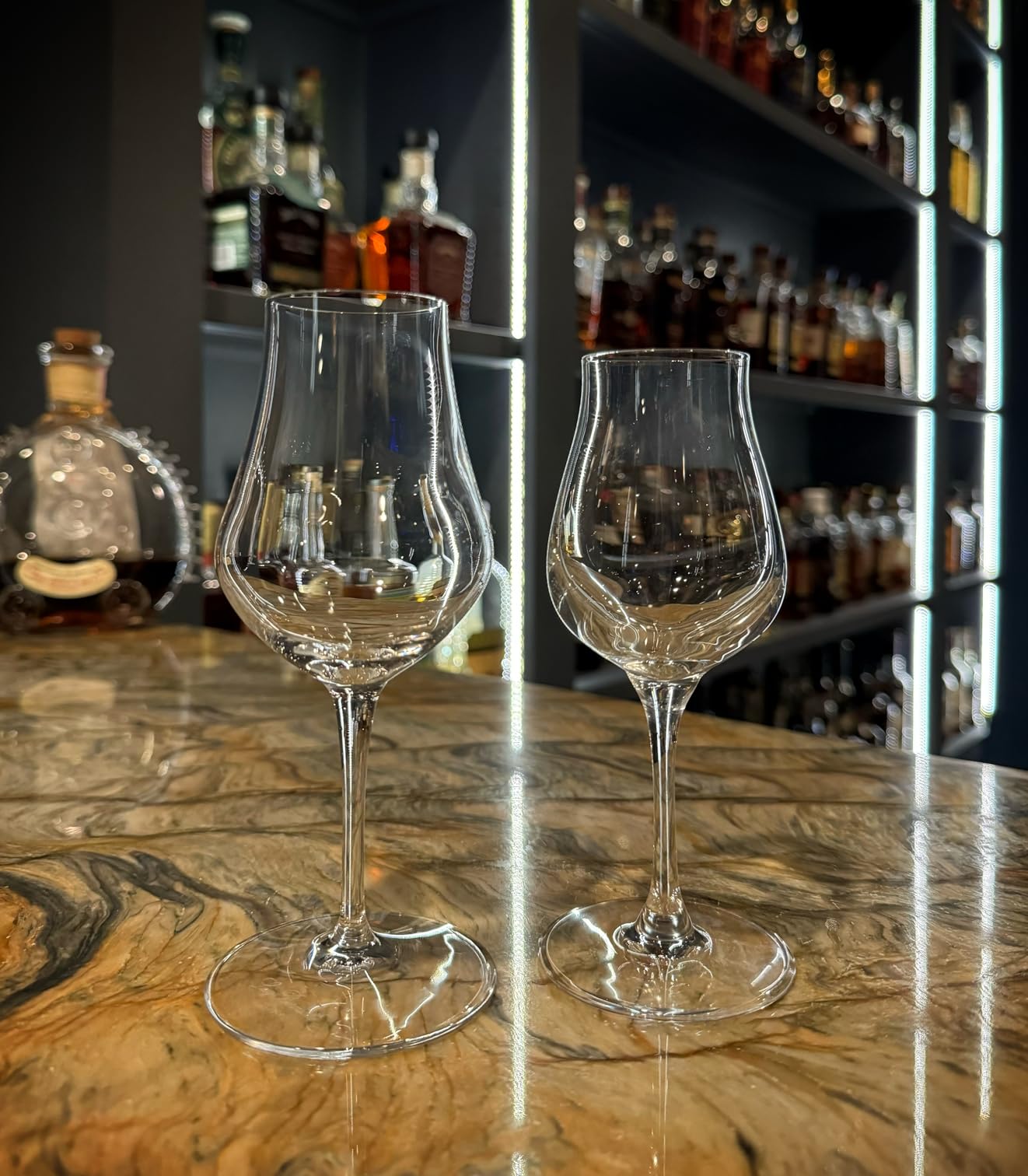 Krosno Brandy & Cognac Snifter Glasses Rum Tasting Gift Set | Set of 4 | 3.7 oz | Avant-garde Collection | For Home, Restaurants & Kitchen | Dishwasher Safe | Lead-Free Crystal Glass customer photo 1