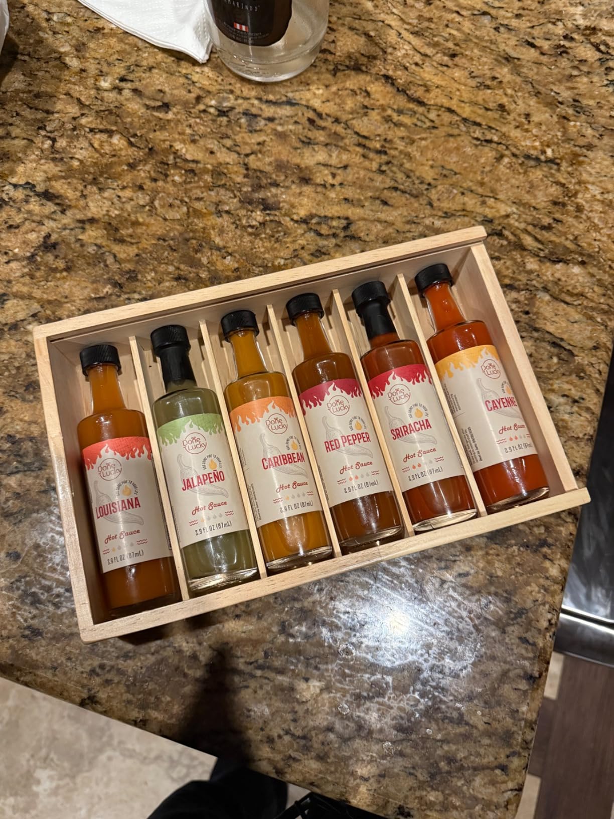 Hot Sauce Gift Set (6 Pack) - Hot Sauce Variety Pack in Premium Wooden Box - Great Gift for Birthday, Christmas, Father's Day for Men, Him, Her, Dad, Mom - Unique Gift Set (Set of 6) customer photo 2