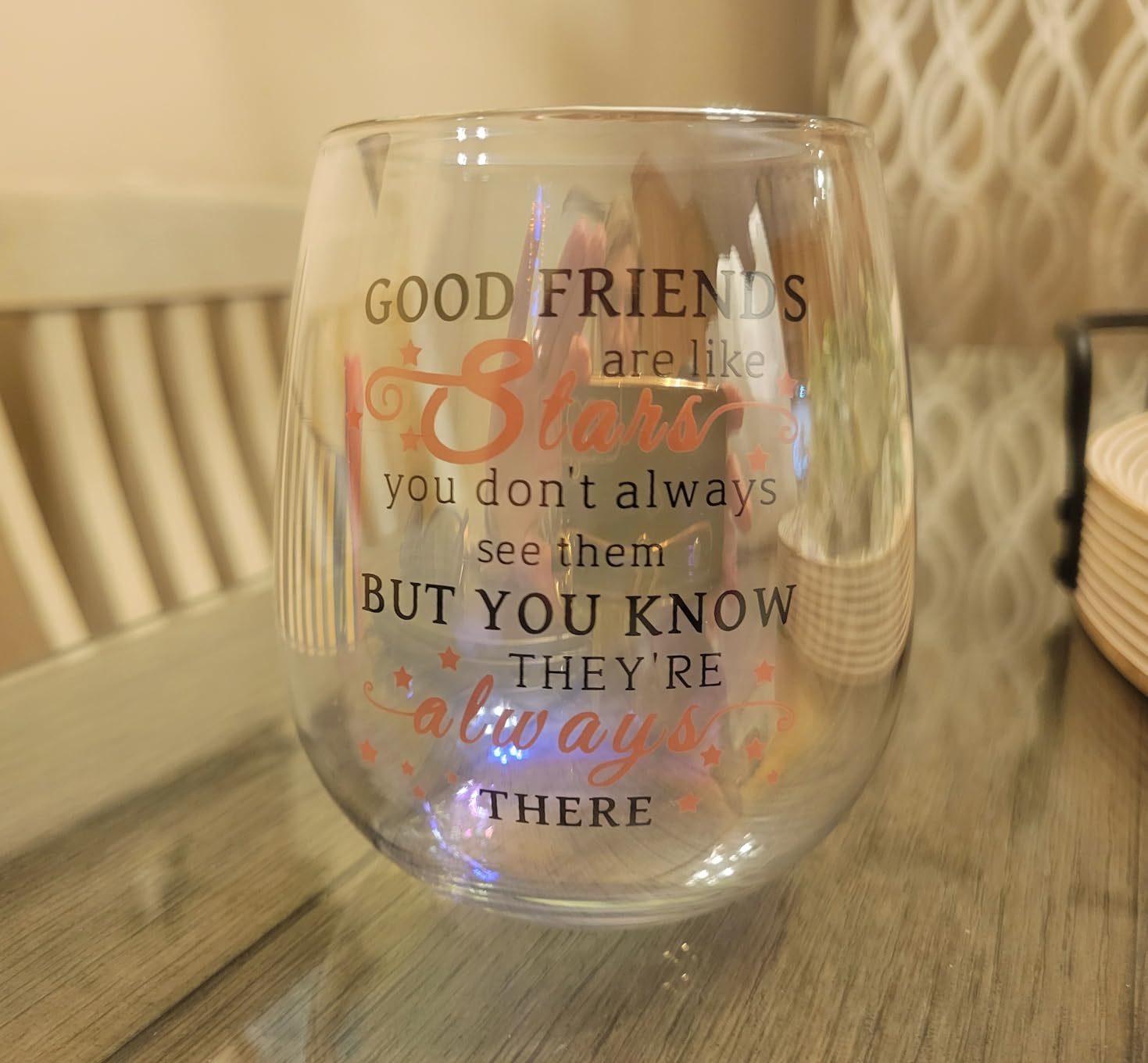 Yalucky Friendship Gifts for Women Wine Glasses Drinking Personalised Birthday Gifts for Friend Men Special Friends Gift customer photo 1