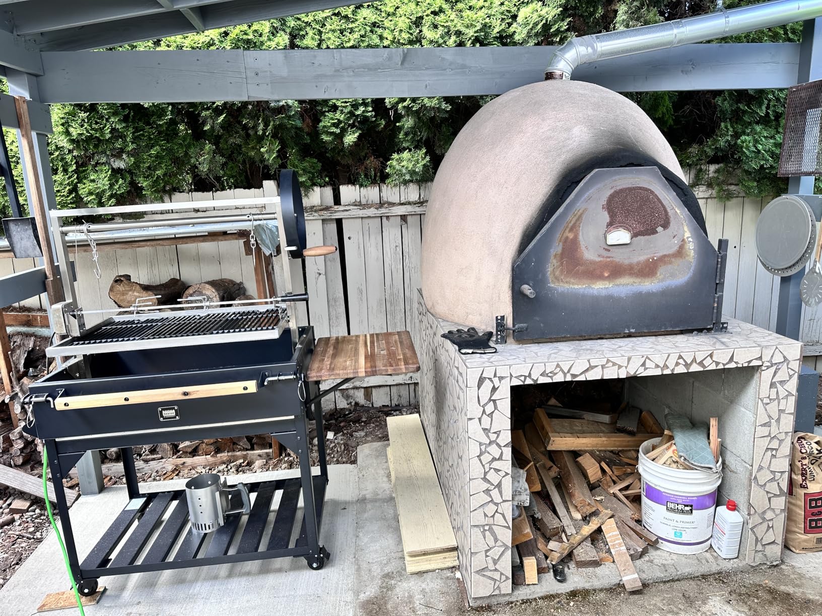TURBRO Stainless Steel Rotisserie Kit for Gas Grills with A Cookbox up to 39'' - Includes 4W Electric Motor, 34'' - 45'' x 5/16