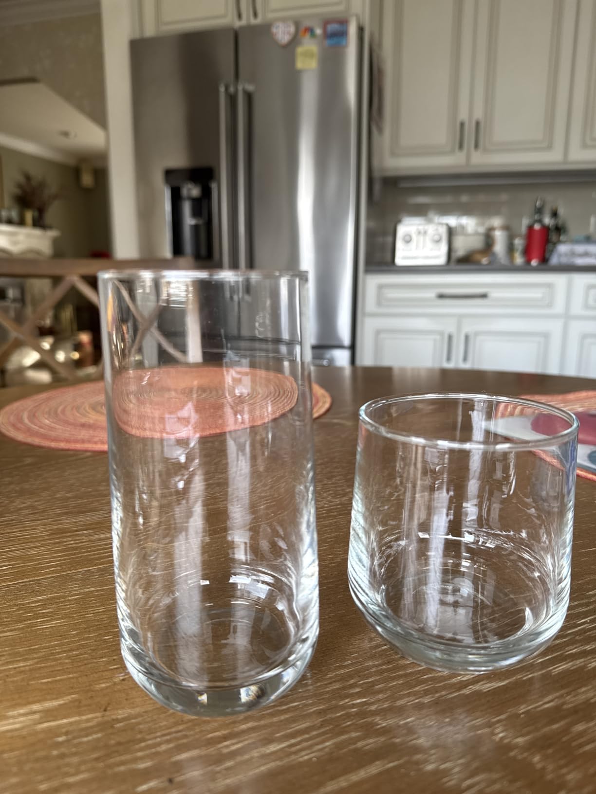 Hlukana Vintage Hobnail Drinking Glasses Set of 8, 12 oz Highball Glasses & 10 oz Cocktail Glasses Set, Kitchen Water Glasses Cup, Bar Tumbler Glassware Set for Beer, Juice, Cocktail, Whiskey, Milk customer photo 2