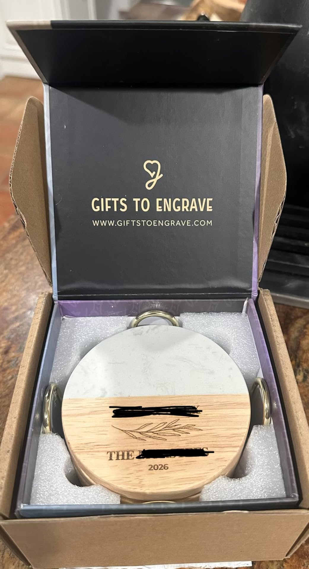 Personalized Coasters, Wedding Gift for Couple, Custom, Premium Craftsmanship Durability Tested, Custom Bar Coasters for Drinks with Monogram Engraved, Great Newlywed customer photo 1