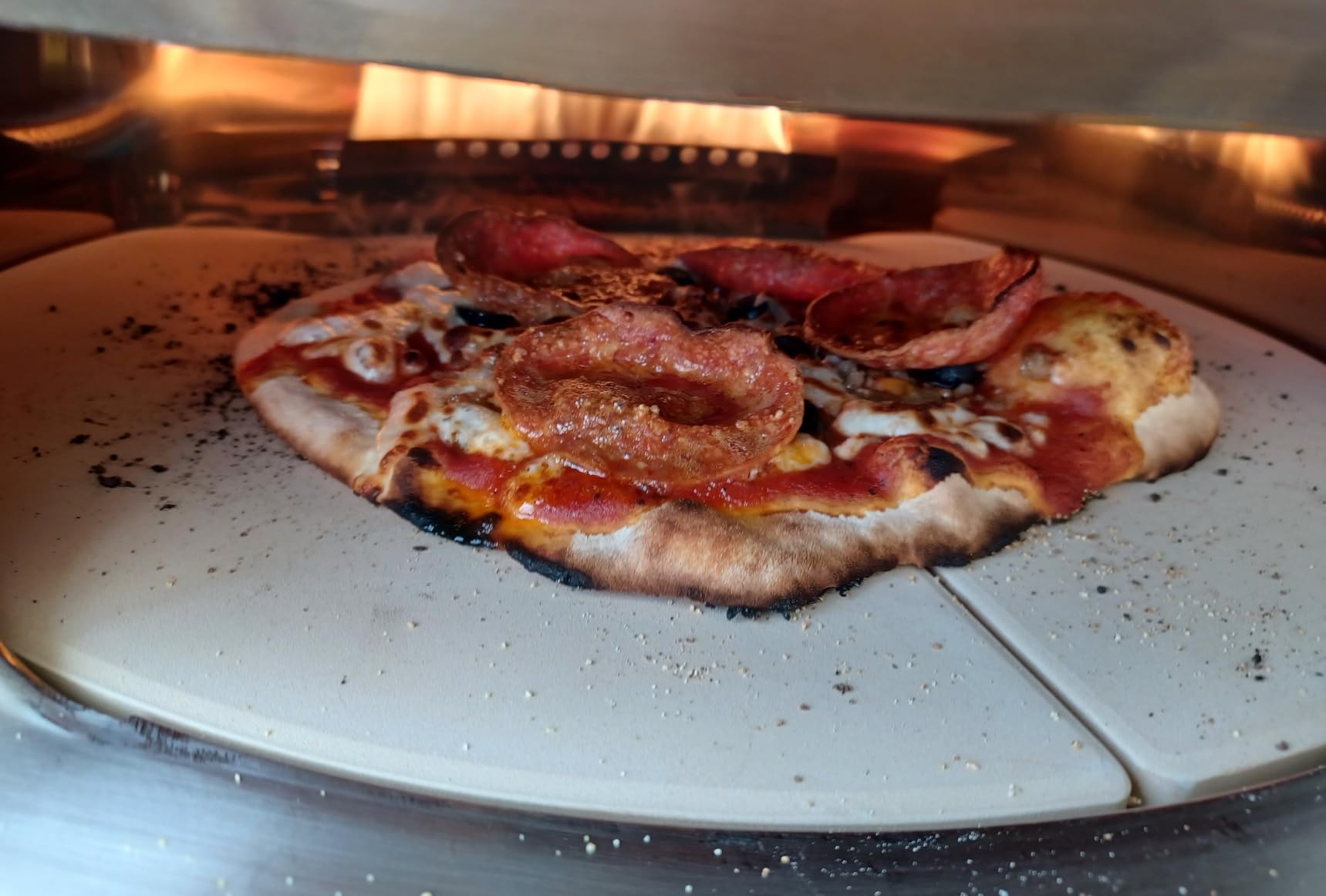 Solo Stove Pi Prime Pizza Oven Outdoor - Gas, Propane - Portable Pizza Oven with Cordierite Stone Cooking Surface - Demi-Dome Design - Wide-Mouthed Opening - Stainless Steel customer photo 1