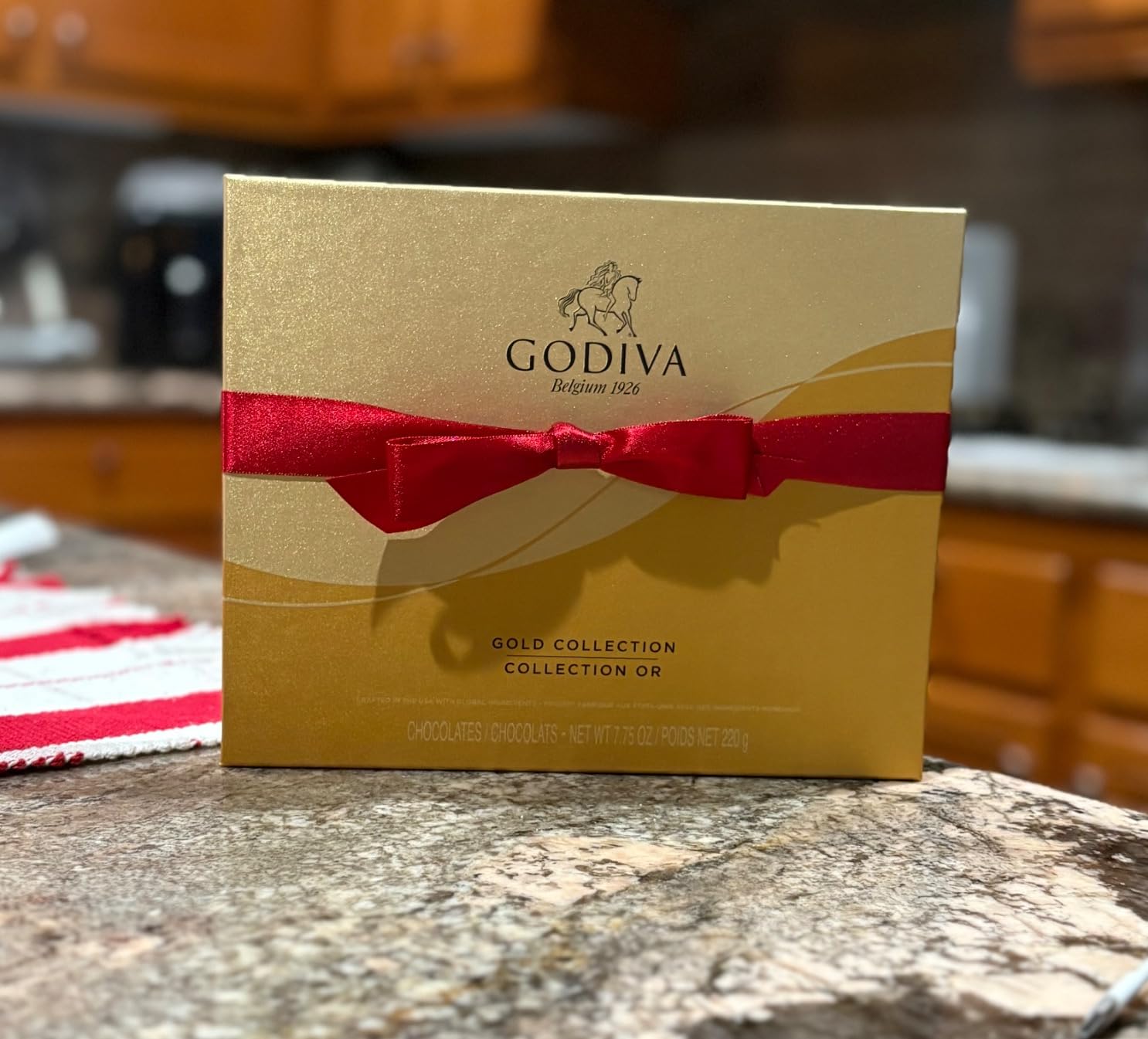 Godiva Chocolatier Anniversary Assorted Chocolate Gift Box, Creamy Milk Dark and White Chocolates, 36pc customer photo 1