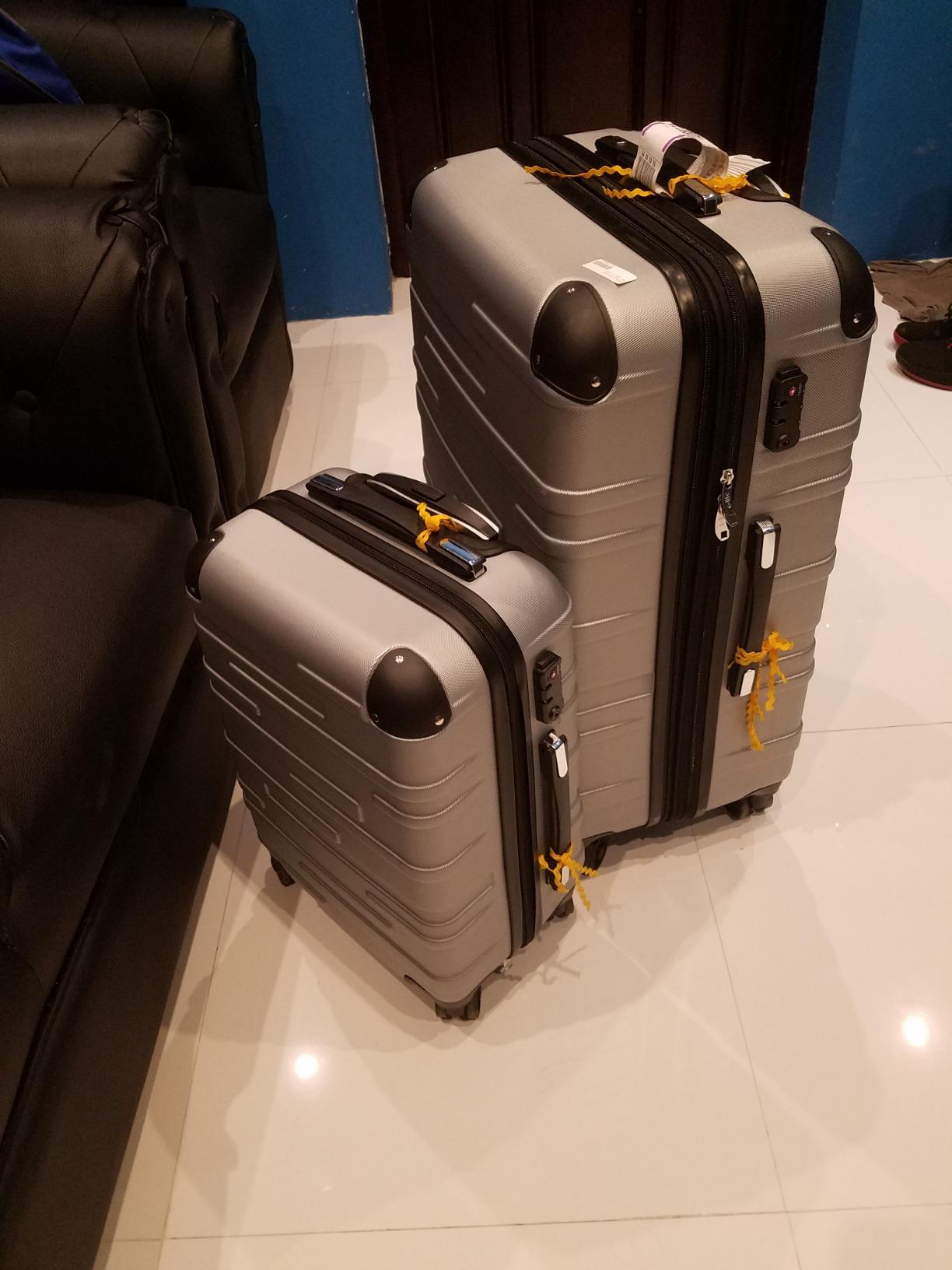 Coolife Hardside Carry-On Luggage with TSA Lock, Spinner Wheels, Telescopic Handle, Lightweight Suitcase (Grey, S(20in_carry on)) customer photo 1