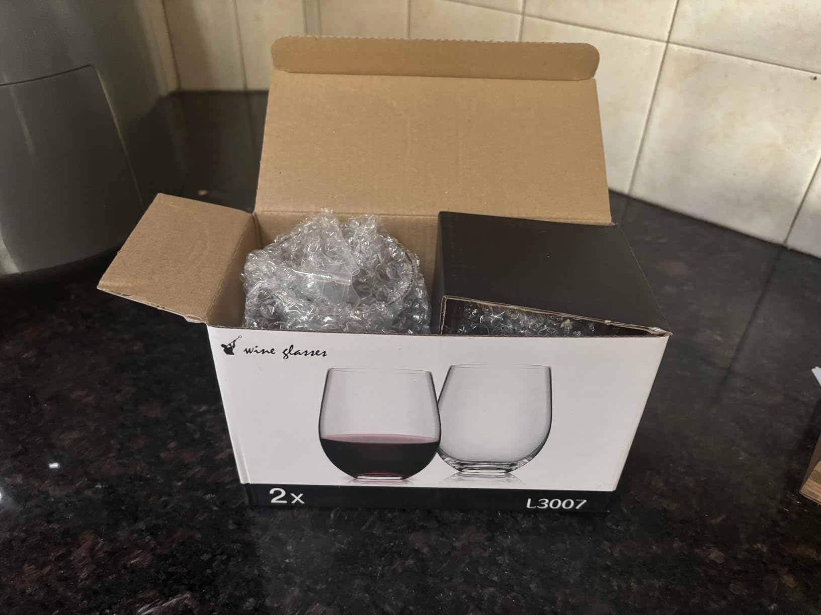 LUNA & MANTHA Stemless Wine Glasses, Crystal Red White Wine Glasses for Daily Use, Hosting, Home Bar, Evening Party, Birthdays, Shower, Housewarming Gift, Set of 4-18oz customer photo 2