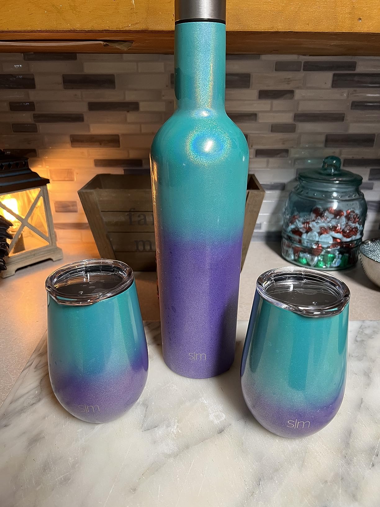Simple Modern Wine Tumbler with Lid | Cute Stemless Glass Cup with Press-In Lid | Insulated Stainless Steel Coffee Mug | Gifts for Women Men Him Her | Spirit Collection | 12oz | Raspberry Vibes customer photo 1