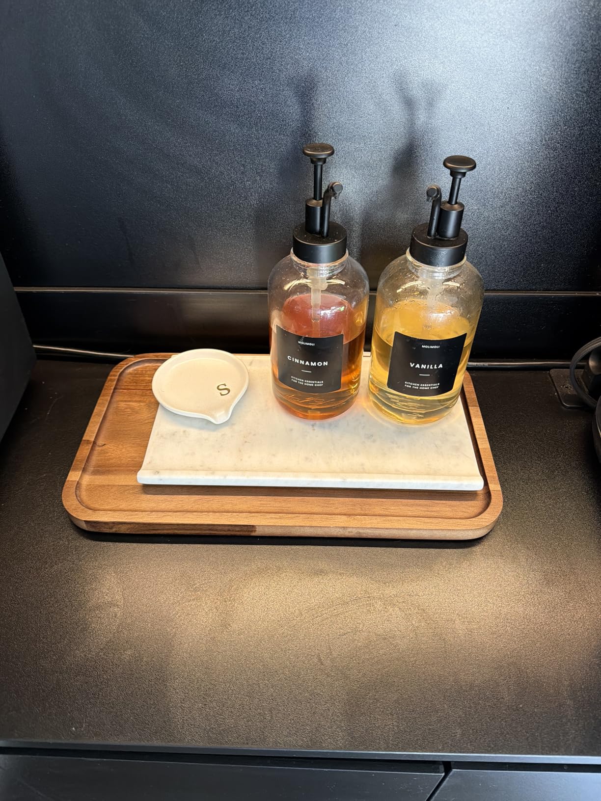 Large Wooden Serving Trays Long Party Charcuterie Boards Acacia Wood Platters Serving Cheese Board Rectangular Appetizer Snack Plates Rectangle Kitchen Dinner Platter for Food Dish Cake Dessert Tray customer photo 1