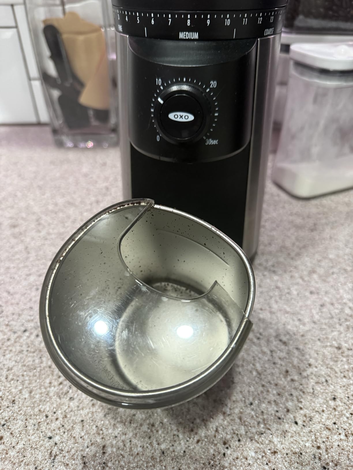 OXO Brew Conical Burr Grinder - Matte Black, Stainless Steel Burrs, One-Touch Automatic Smart Grind customer photo 1