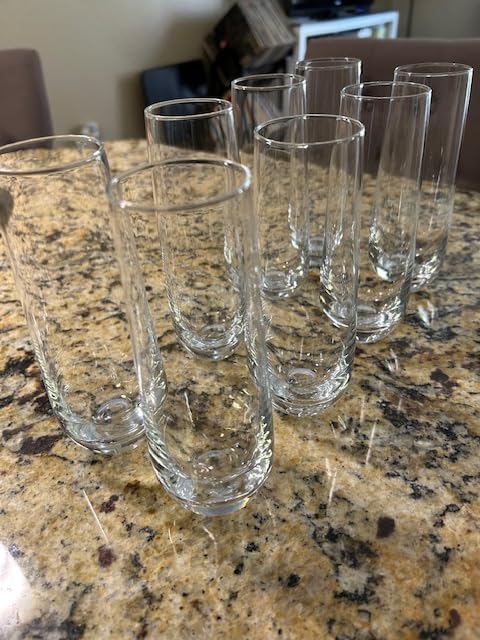 KooK Stemless Glass Champagne Flutes, Cocktail Cups for Rose, 9.4 oz (Classic Set of 4) Prosecco, Mimosa, Great for Weddings and Parties, Dishwasher Safe customer photo 1