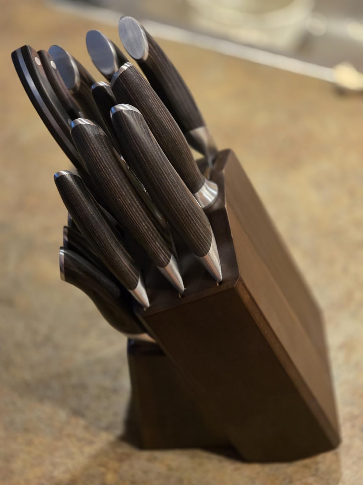 HOSHANHO 16-Piece Knife Set, Japanese High Carbon Stainless Steel Kitchen Knife Set, Ultra Sharp Chef Knife Block Set with Sharpener customer photo 1