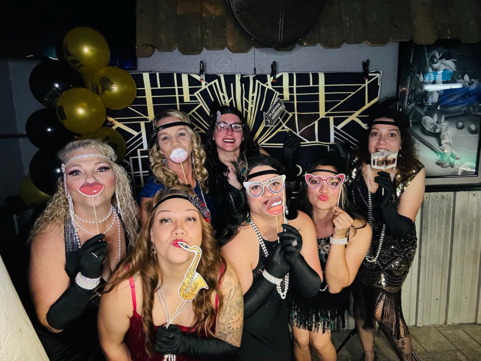 40 Pcs 1920's Photo Booth, 1920 Party Decorations, Roaring 20's Party Decorations, Great Gatsby Decorations Party customer photo 2