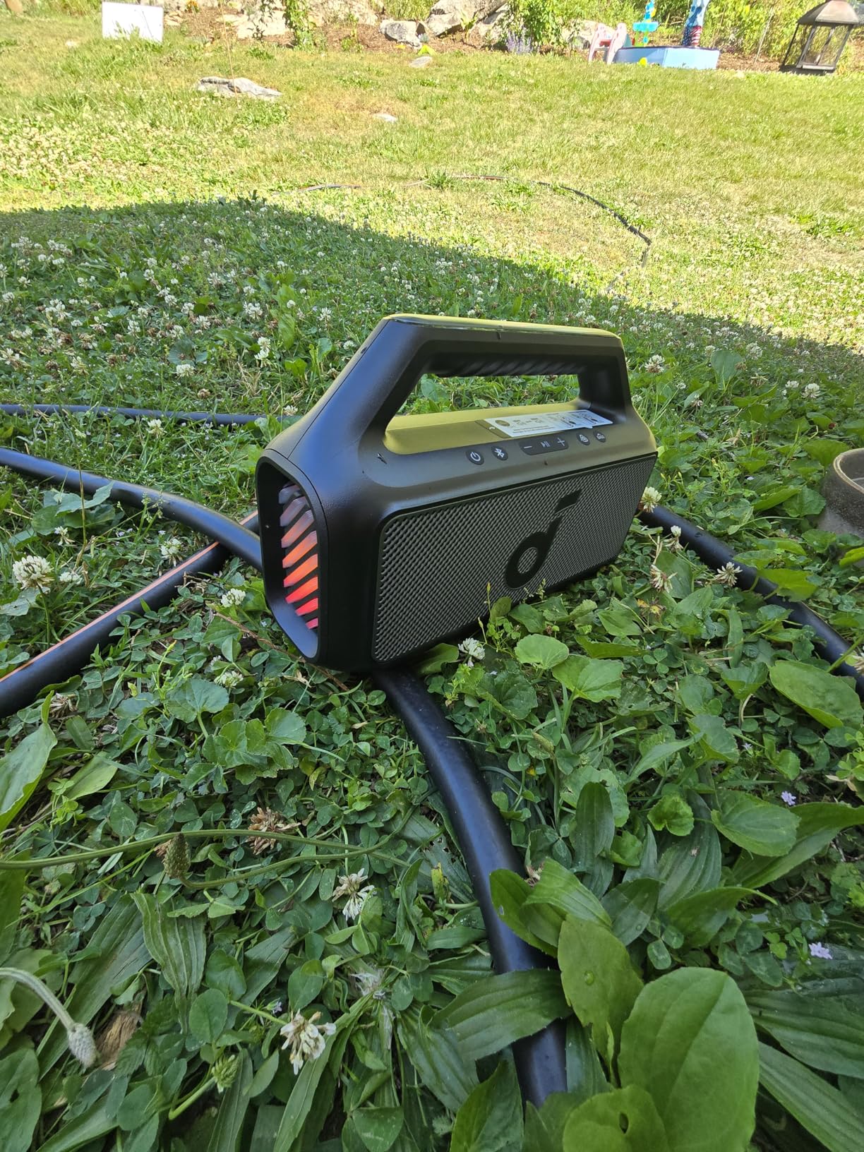 Soundcore Boom 2 By Anker, Outdoor Speaker, 80W, Subwoofer, BassUp 2.0, 24H Playtime, IPX7 Waterproof, Floatable, RGB Lights, USB-C, Custom EQ customer photo 1