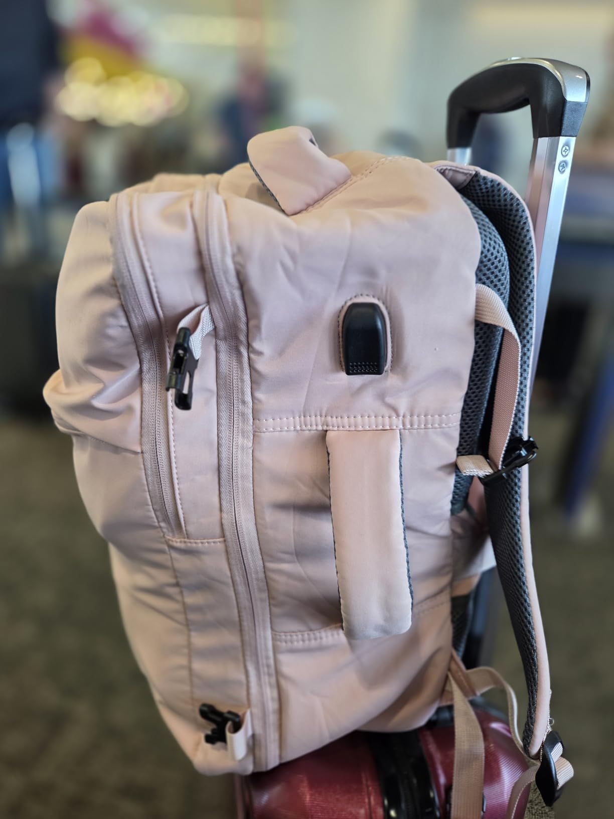 Taygeer Travel Laptop Backpack for Men Women, Airplane Approved Travel Backpack Suitcase with Water Bottle Pocket, Lightweight College 35l Luggage Bag 15.6inch Laptop Mochila Gifts for Business,Black customer photo 1
