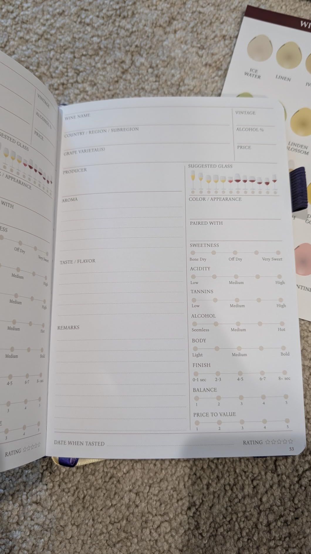 Legend Wine Tasting Journal - Wine Guide & Diary - Unique Accessories & Gifts for Wine Lovers, Women & Men, Eco Leather Notebook (Black) customer photo 2