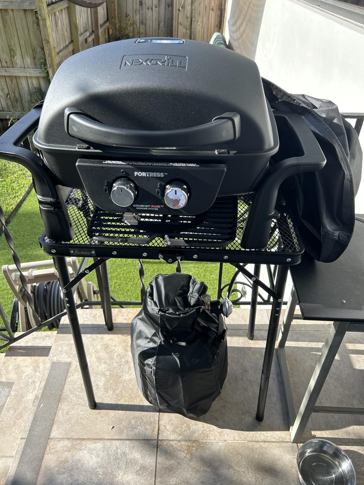 Nexgrill Stainless Steel 2-Burner Portable Gas Grill with Locking Lid, Folding Legs, 20,000 BTUs, 251 SQ In Cooking Space, Tabletop Grill for Camping, Outdoor Cooking, Patios - 820-0007GE customer photo 2