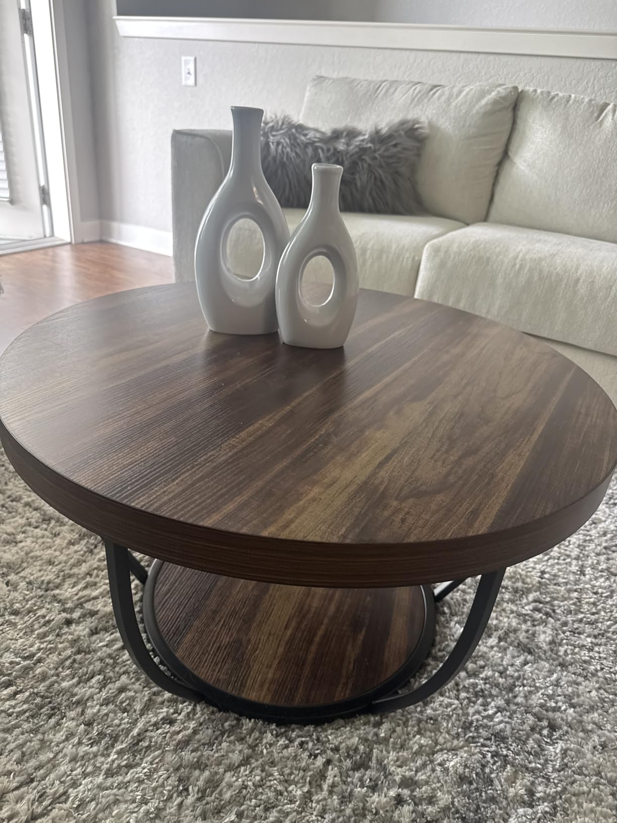 Tribesigns Round Coffee Table, 31.7