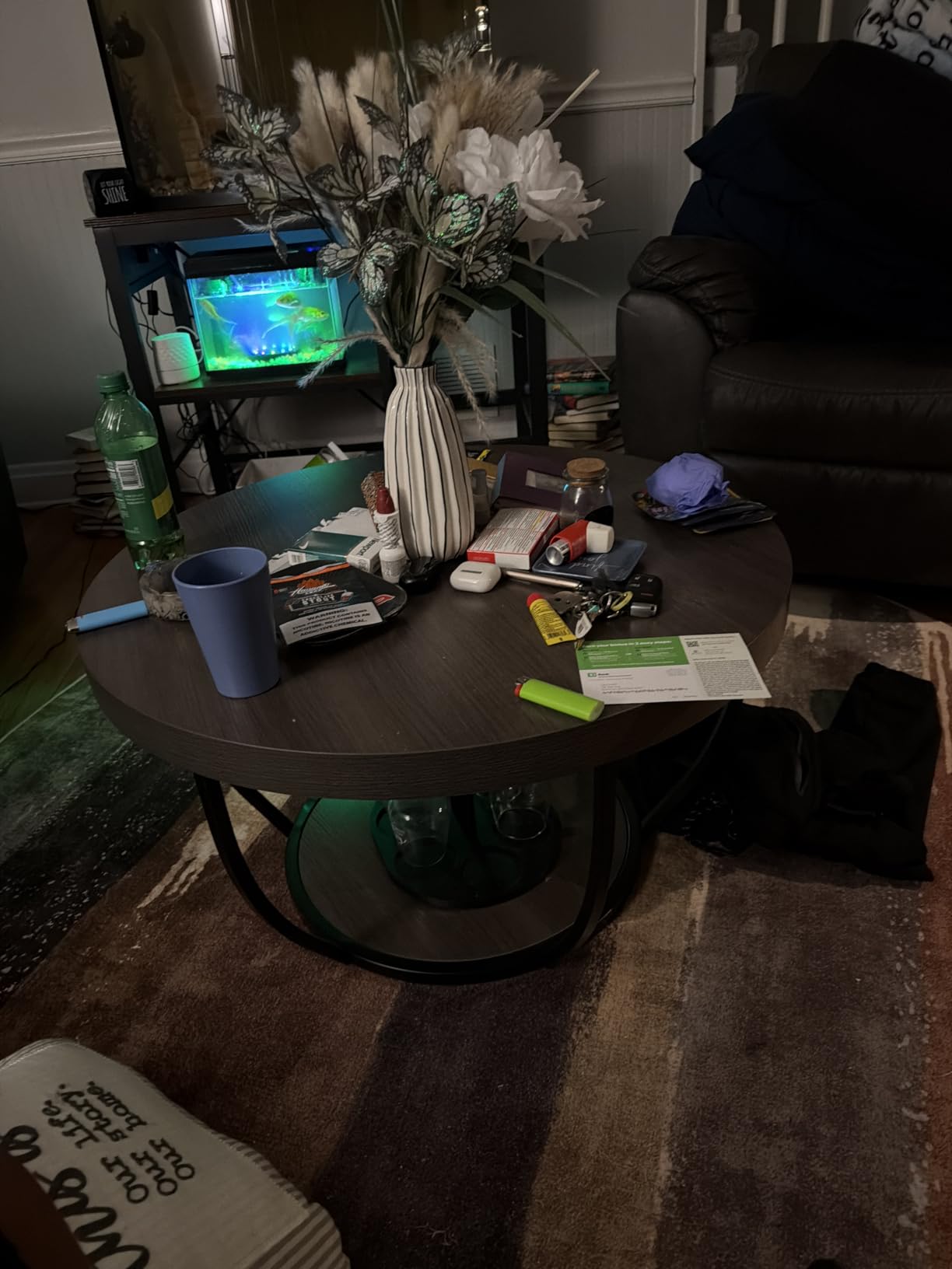 Tribesigns Round Coffee Table, 31.7