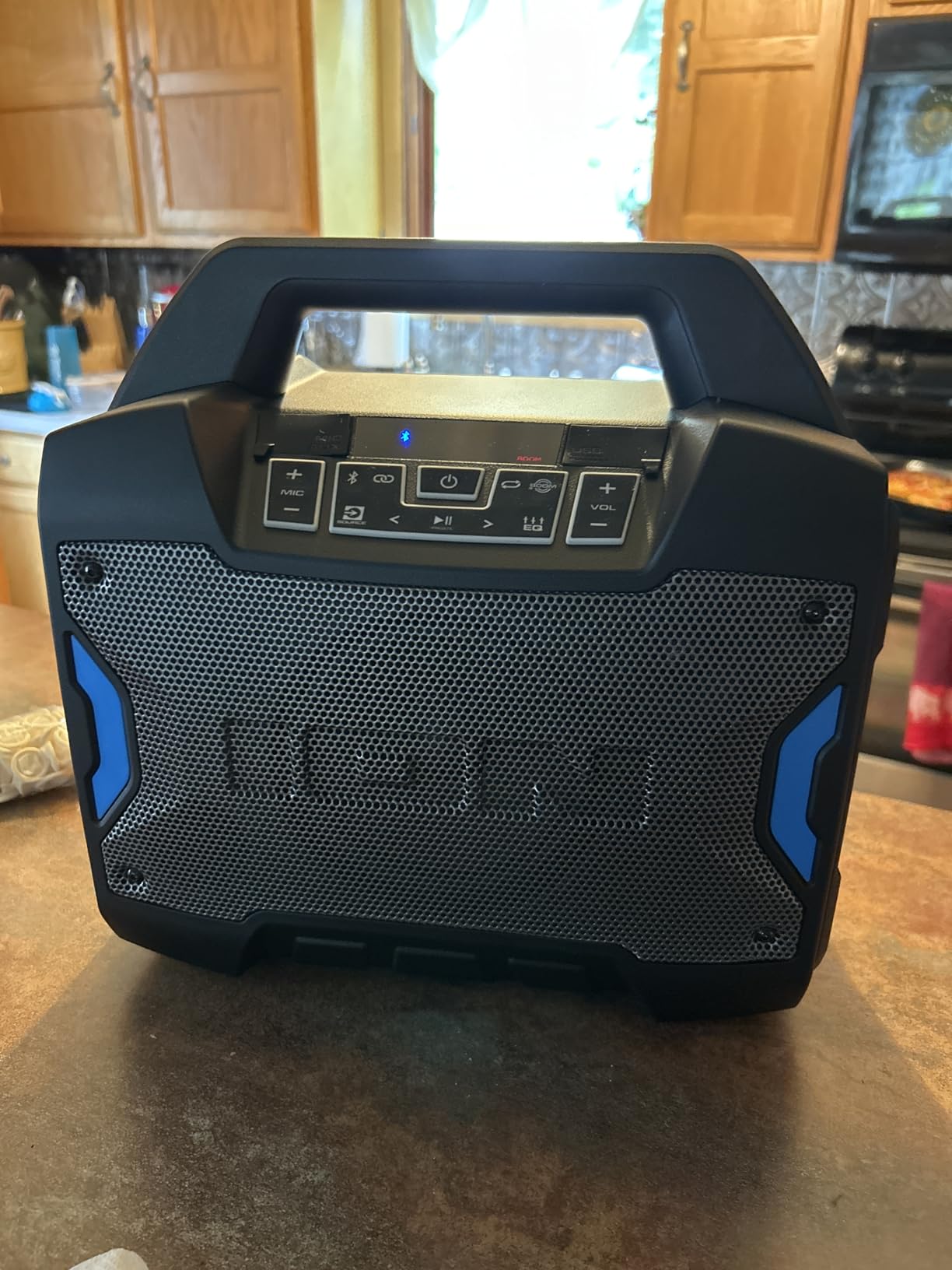ION Tailgater Boom - Outdoor Portable Bluetooth Speaker with Mic in, FM Radio, USB Port, Battery, IPX5 Water-Resistant, Wireless Stereo-Link, App, 60W customer photo 2