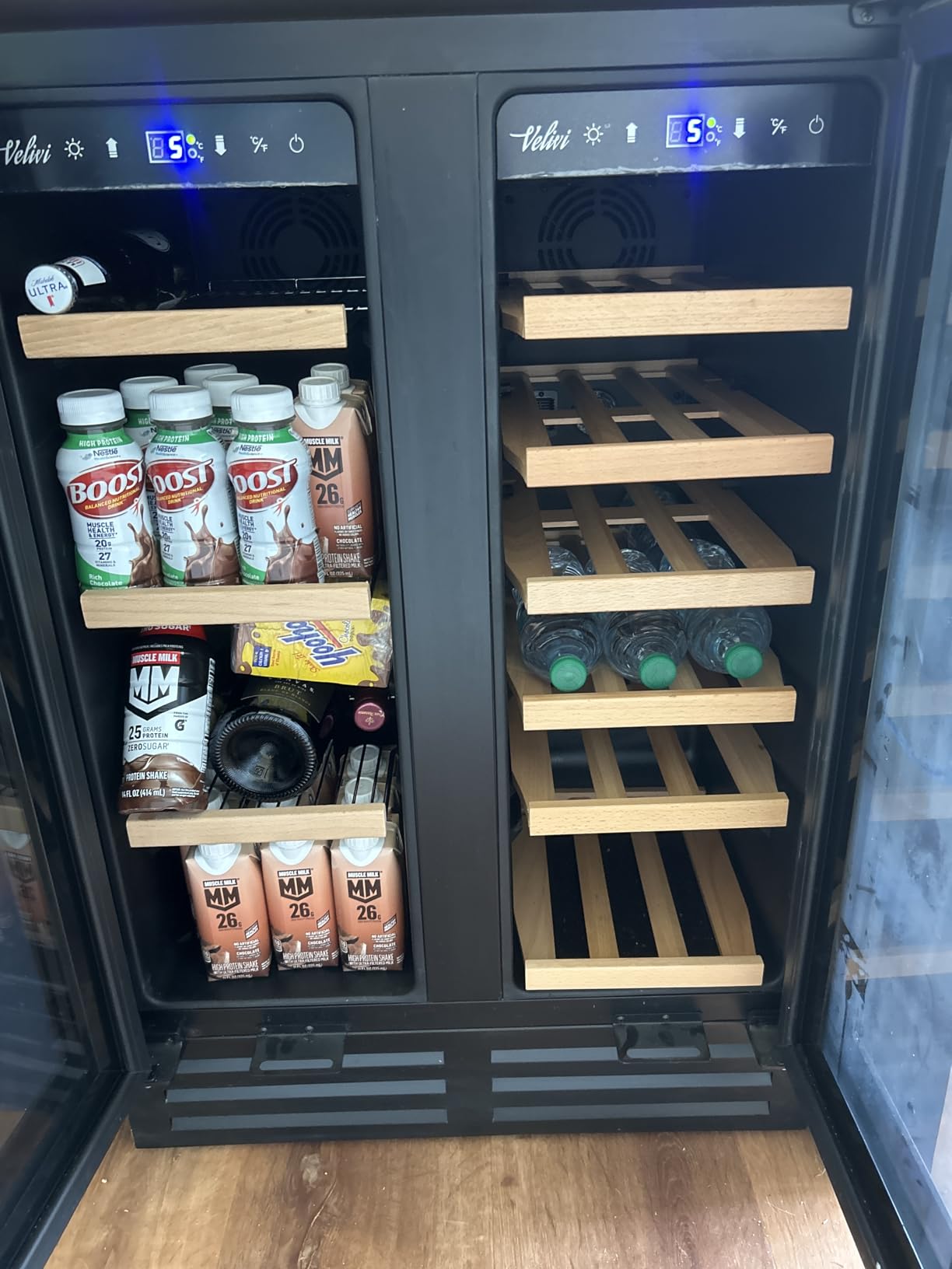 24 Inch Dual Drawer Fridge Under Counter with Wheels, Outdoor Beverage Refrigerator for Patio, Stainless Steel Weather-Proof, Freestanding or Built-In Installation, Ideal for Home and Commercial Use customer photo 1