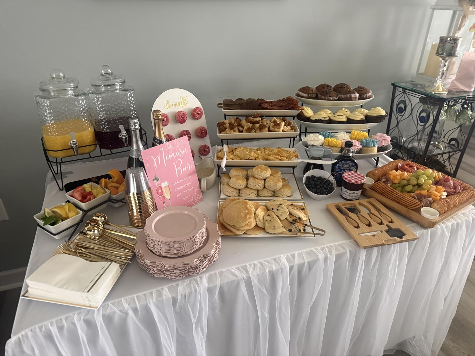MALACASA 3 Tier Serving Trays for Party, Porcelain Serving Platters and Trays, 12 Inch Tiered Tray Stand, Fruit Tray, Trays for Serving Food, White Dessert Stand with Collapsible Sturdier Metal Rack customer photo 1