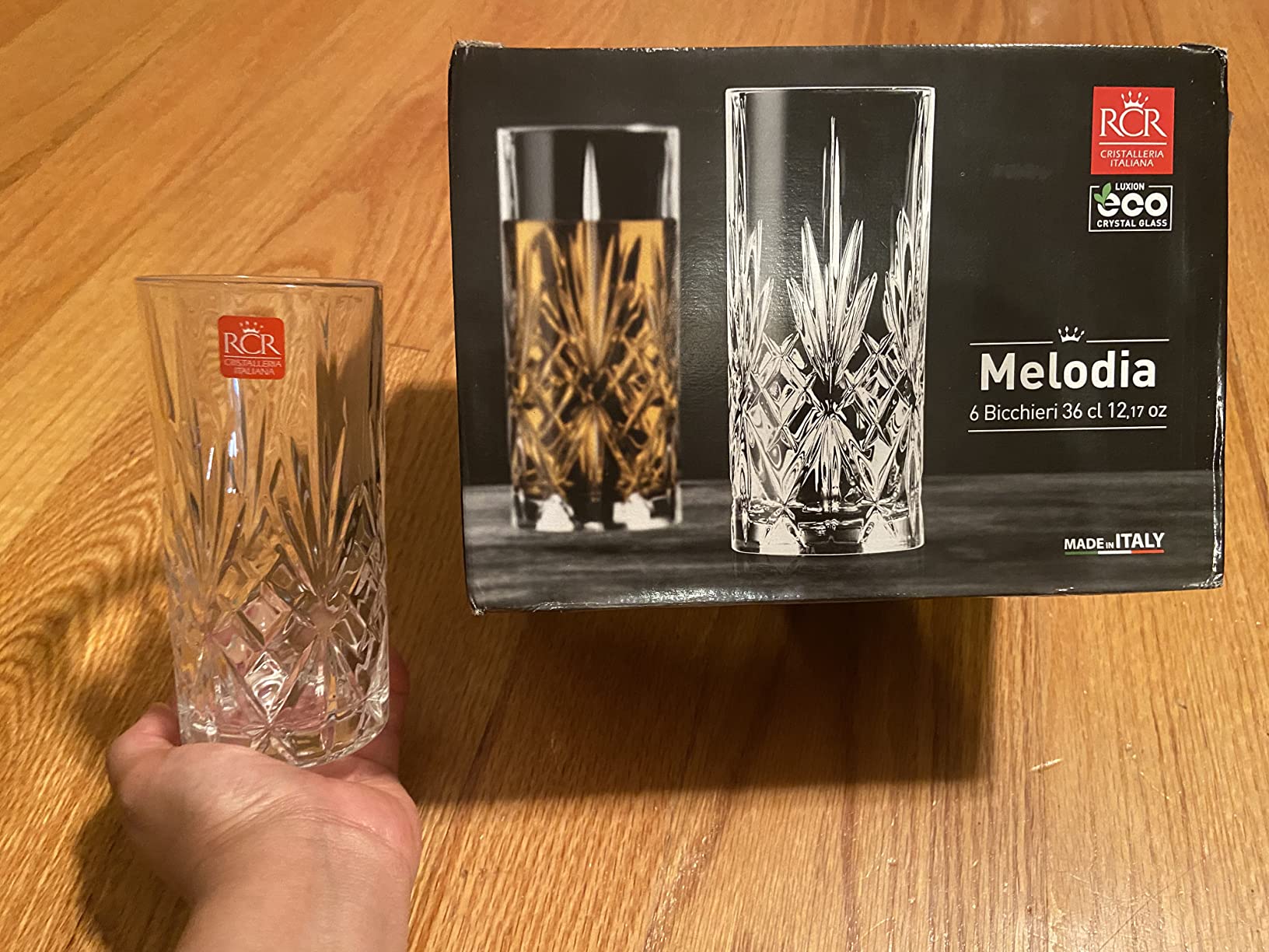 Barski Whiskey Glasses - Double Old Fashioned Rocks Glass - Set of 4 Lowball Tumbler - DOF Crystal Glass Tumblers - For Scotch - Bourbon - Water - Beverage - Drinking Glasses - 10.5 oz, Made in Europe customer photo 2