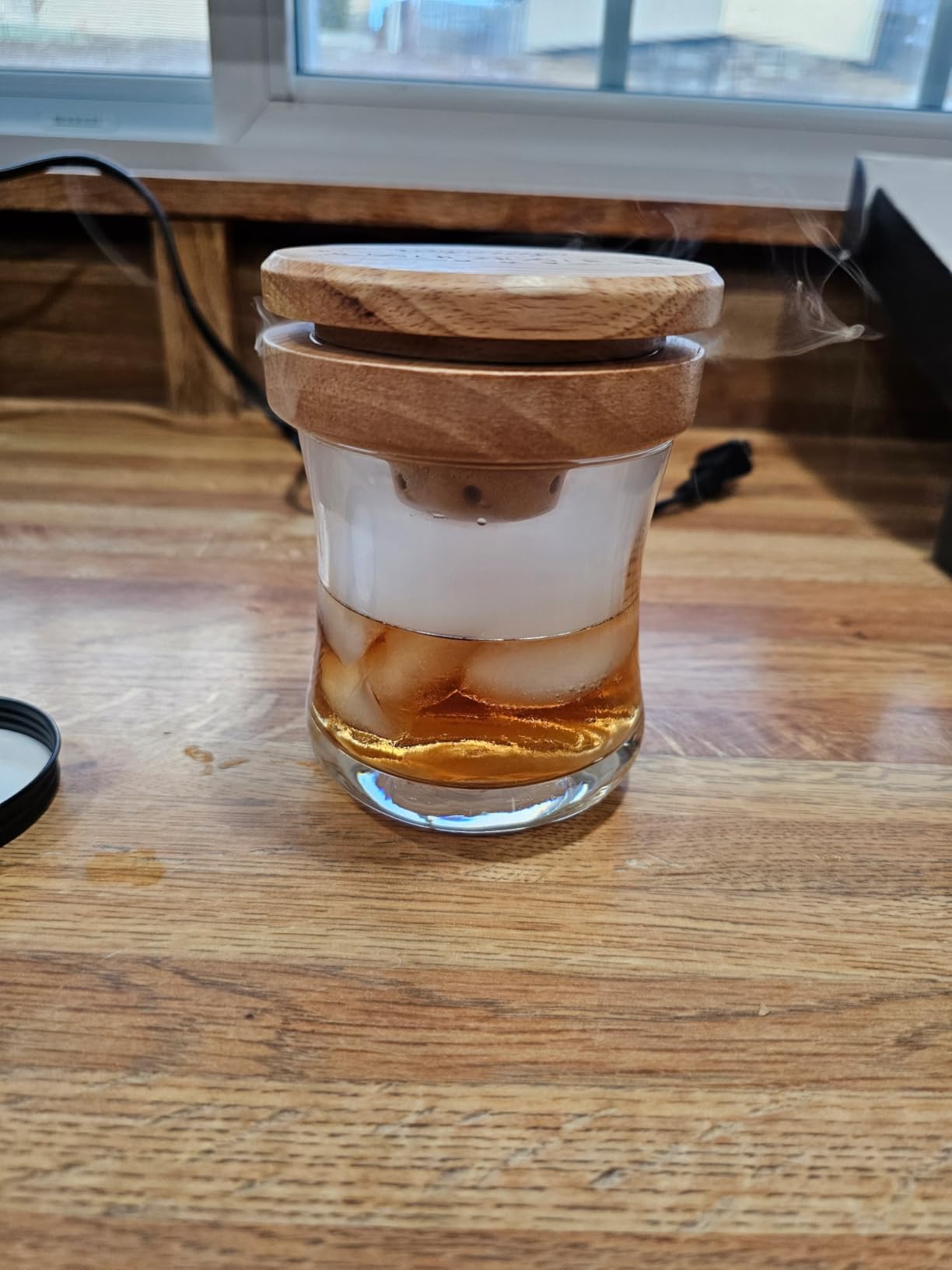 Cocktail Smoker Kit - Whiskey Smoker Kit with Smoking Gun, Smoker Box, 6 Flavors Wood Chips with Whiskey Stones & Ice Mold - Bourbon Old Fashioned Smoker Kit, Gifts for Men, Dad (Torch Not Required) customer photo 1