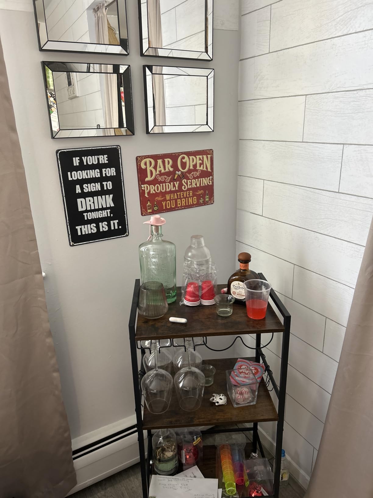 Putuo Decor Bar Sign For Home Bar, Drink Vintage Metal Tin Sign, Bar Open Proudly Serving Whatever You Bring, Bar Wall Art Decor For Home Bar Pub Club Garage Man Cave 8 X 12 Inches Aluminum Metal customer photo 2
