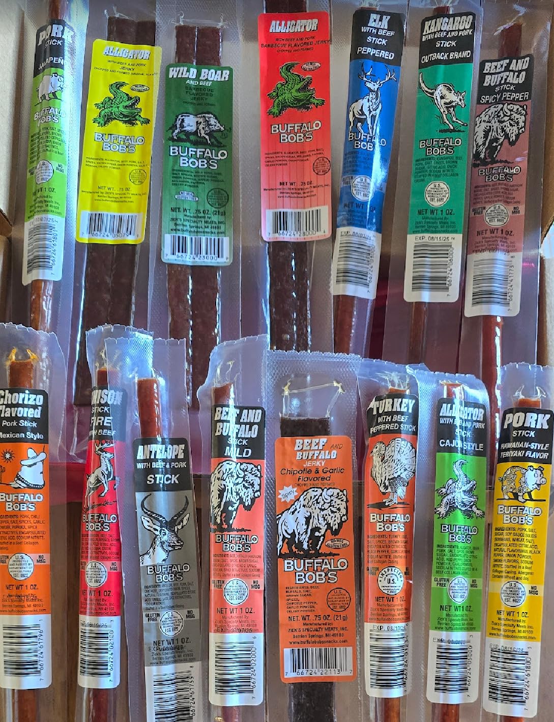 Jerky Dynasty Big Game 15-Piece Jerky Variety Pack - Assorted Meat Snack Box with Beef Jerky, Buffalo, Elk, Wild Boar, & More - Unique Present for Men or for Snack customer photo 1