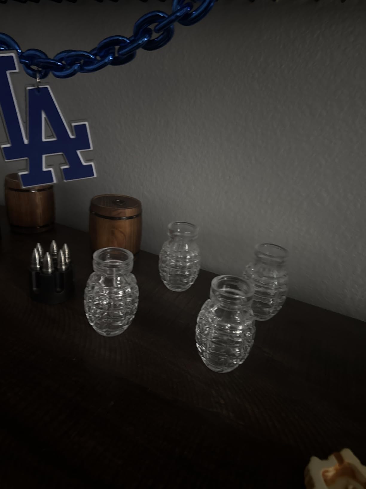Kollea Grenade Shaped Shot Glass Set, Funny Shot Cups with Heavy Base, 3.7 Oz, 4 Pcs customer photo 1