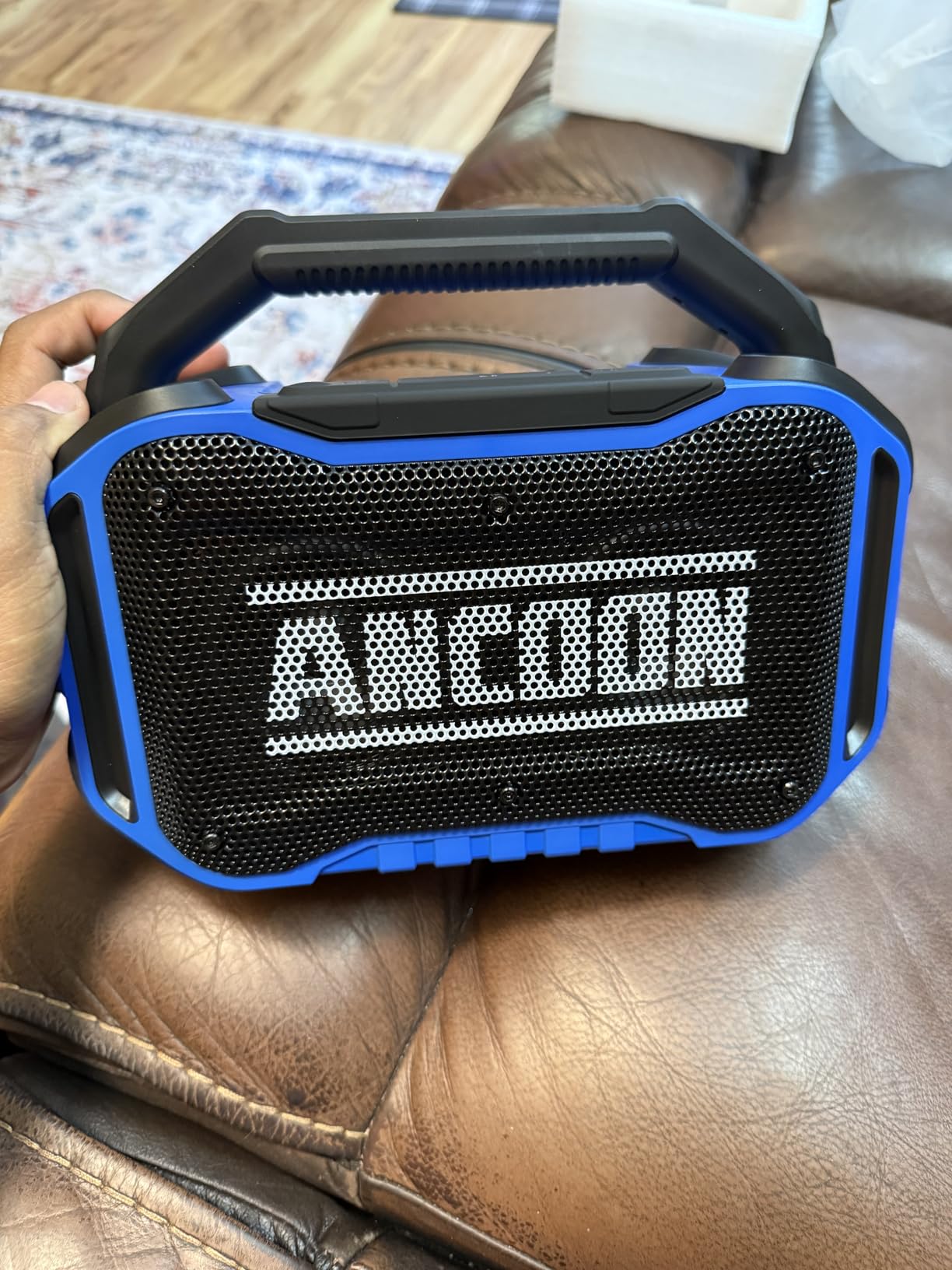 ANCOON Speakers Bluetooth Wireless: 80W(Peak) Loud Speaker with Bass, 20H Playtime, IPX6 Waterproof, Large Jobsite Speakers for Work, Outdoor, Workshop, Garage customer photo 2