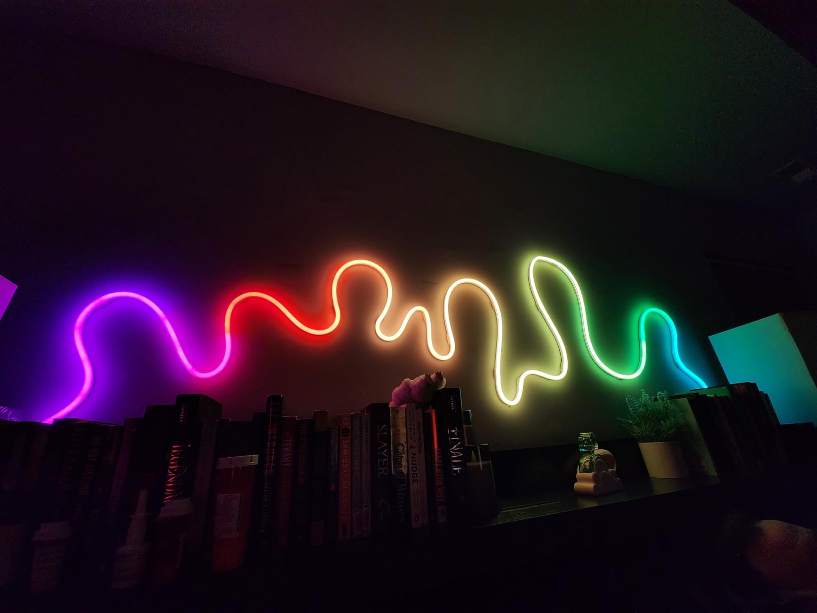 Govee RGBIC Neon Lights, LED Smart Neon Rope Light 2 Works with Matter, Alexa, Google Assistant, Custom DIY Neon Strip Lights for Bedroom and Holiday Decor, Softer Material, 32.8ft, White customer photo 2