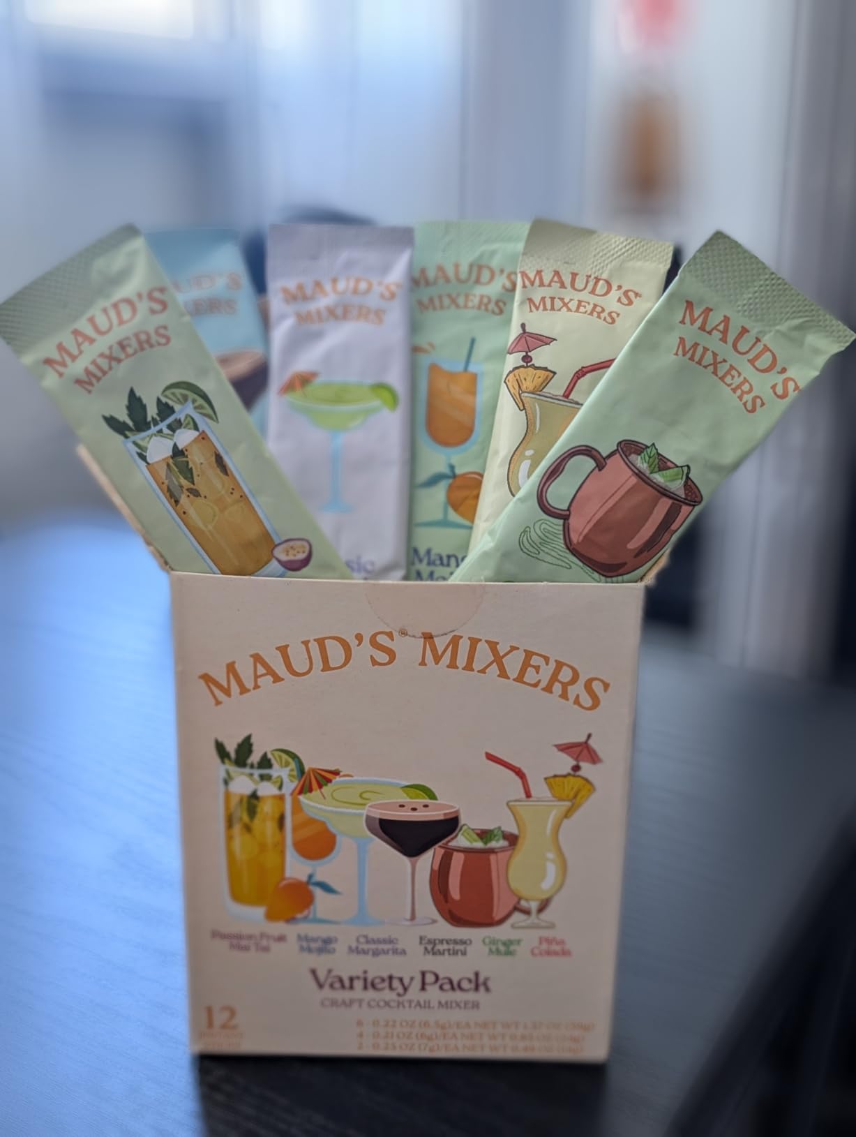 Maud's Mixers Variety Pack Cocktail Mix, 12 ct, Mocktail Non-Alcoholic Drinks - Made with Real Agave - Low Calorie, Low Sugar, Easy to Mix customer photo 1