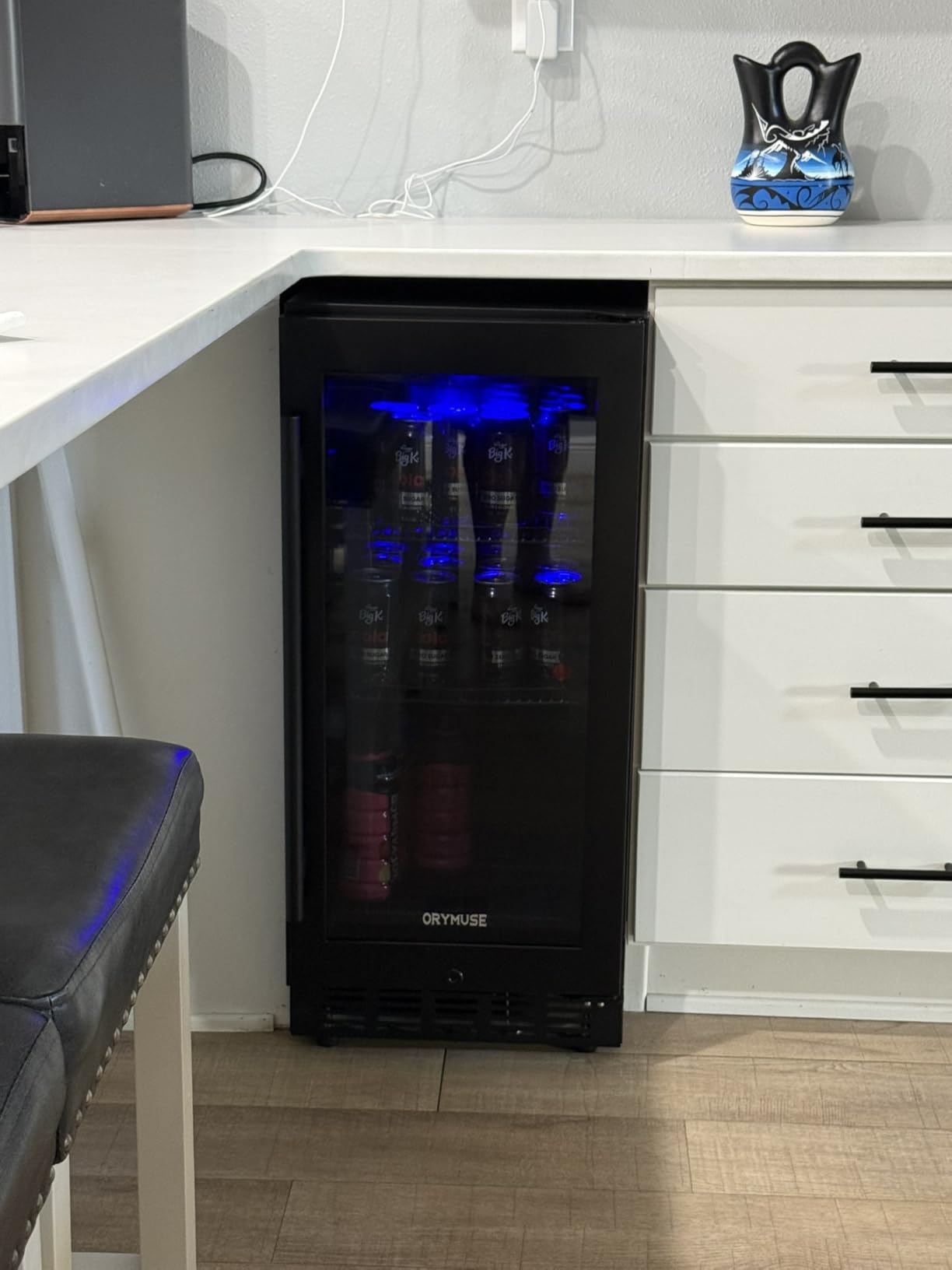 200 Bottle Dual Zone Wine Fridge - 24 Inch Large Capacity Wine Cooler Refrigerator Freestanding/Built-In with Upgraded Compressor, Low-Noise Wine Cellar & Intelligent Temperature Control customer photo 2