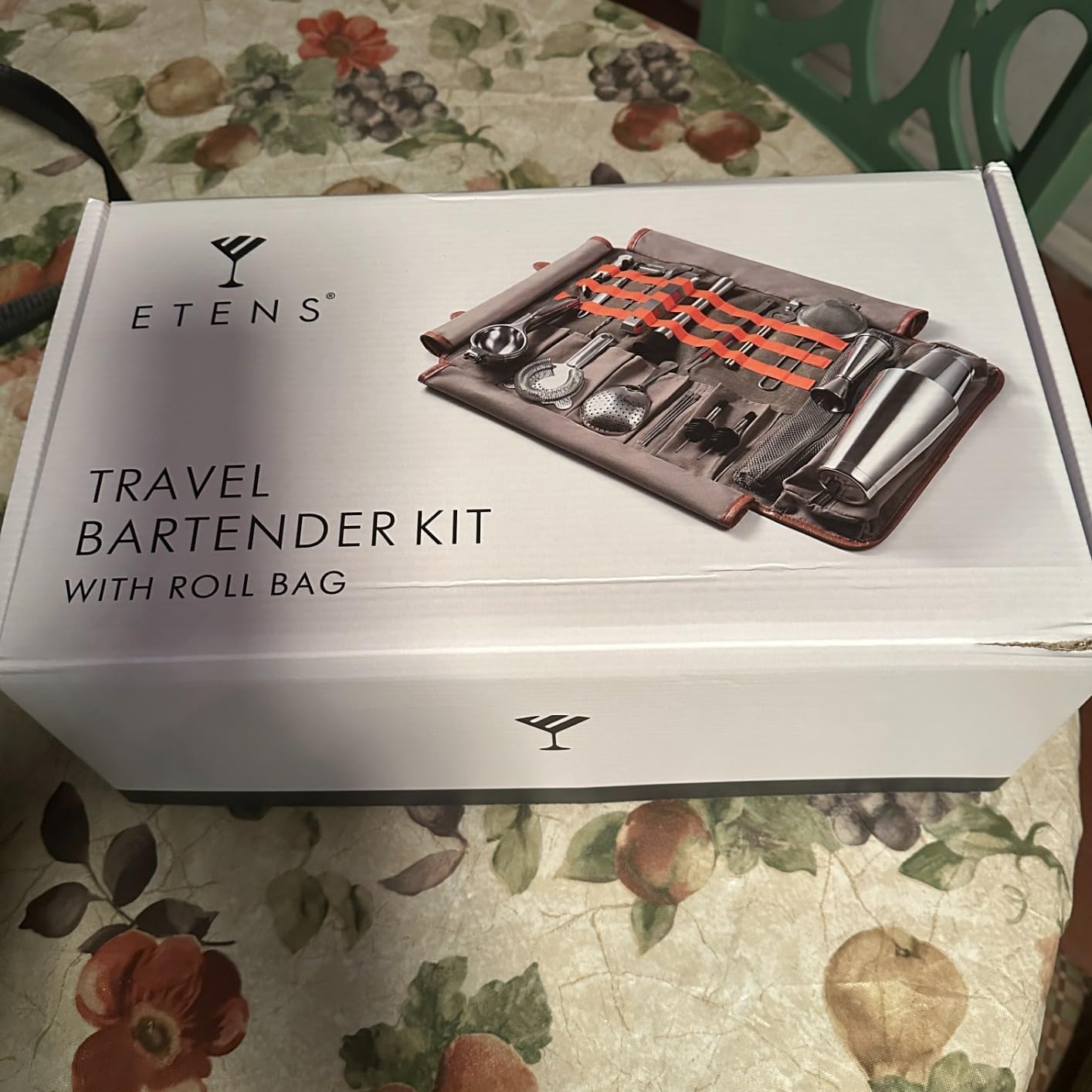 Etens Travel Bartender Kit - 22-Pc Bartending Kit with Bar Tools Bartender Accessories, Waxed Canvas Tool Bag - Professional Stainless Steel Bar Tools Set with Standard Jigger, Unbreakable Squeezer customer photo 2