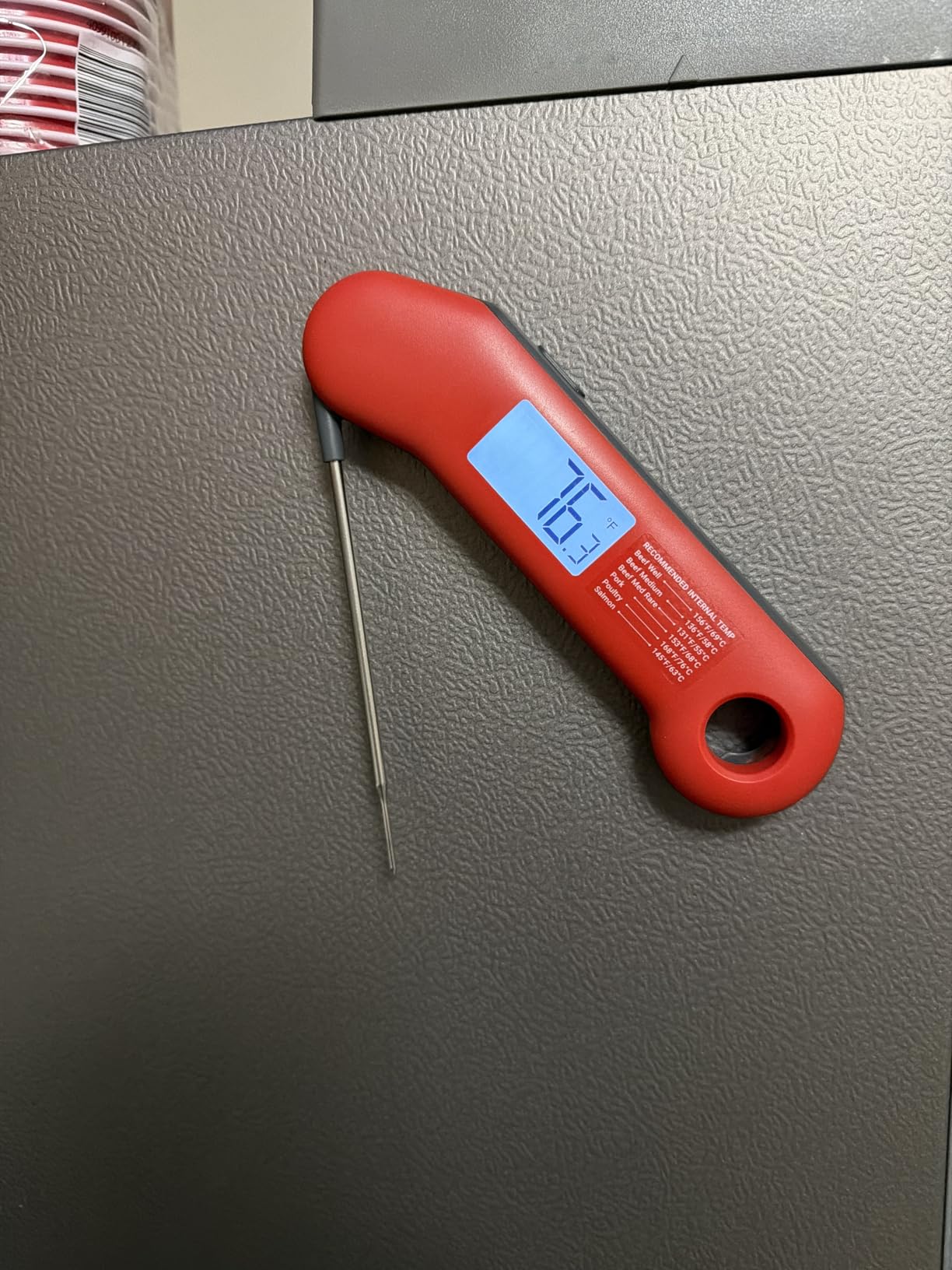 ThermoMaven Professional Meat Thermometer Digital, Ultra-Fast 0.5 Sec Instant Read, NIST Certified +/-0.5F Accuracy, IP67 Waterproof, Auto-Rotating Backlit Display, Lift-to-Wake, for BBQ/Cooking/Candy customer photo 2