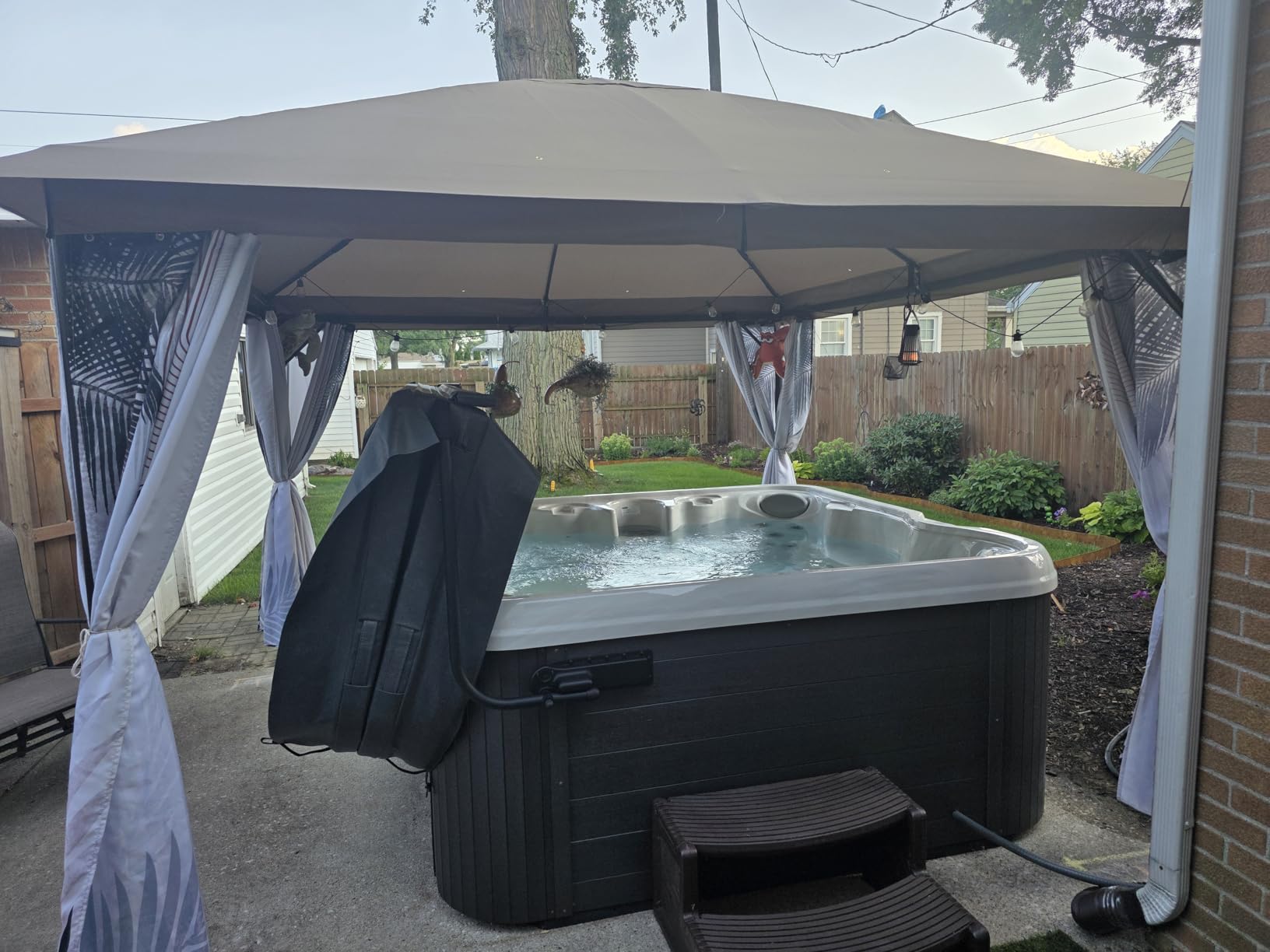 ABCCANOPY Outdoor Patio Gazebo 11x11 - Double Roof Canopy with Mosquito Netting for Backyard, Deck, Garden, Lawn, Dark Gray customer photo 1
