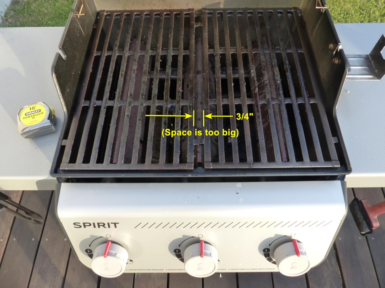 Weber Spirit E-310 Liquid Propane Gas Grill for Outdoor Cooking and BBQ, 3 Burners, Black - Porcelain-Enameled Cast-Iron Grates & Snap-Jet Ignition customer photo 2