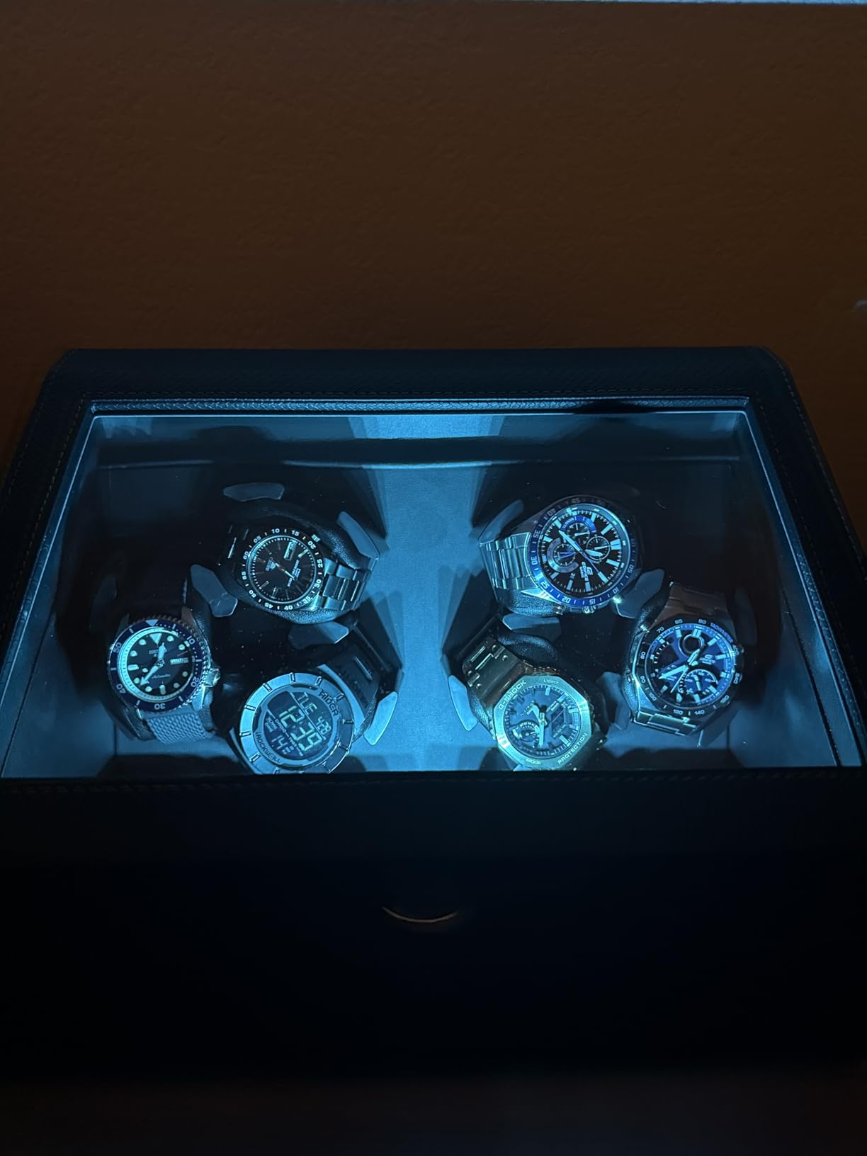Luxury Automatic Watch Winder for Rolex/Omega/Cartier with Whisper-Quiet Motor (<5dB), Anti-Scratch Memory Foam & Stable Base customer photo 1