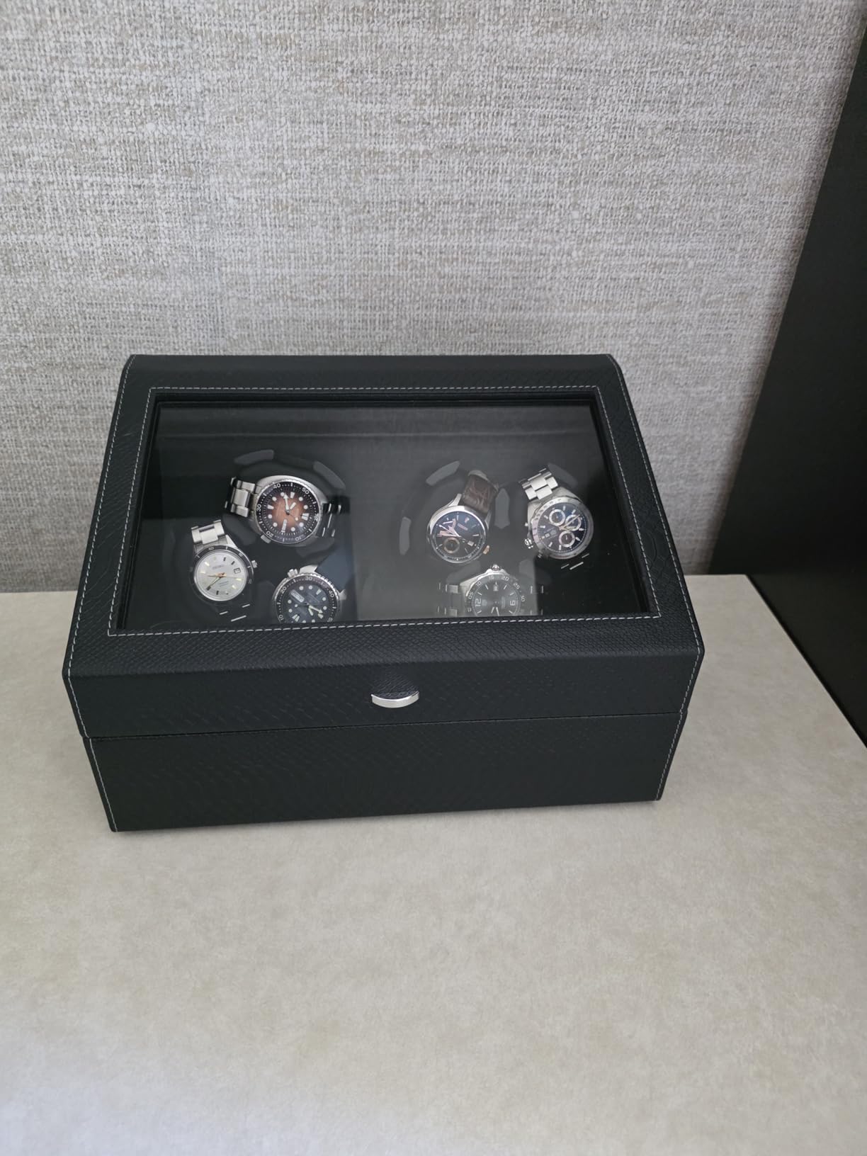 Luxury Automatic Watch Winder for Rolex/Omega/Cartier with Whisper-Quiet Motor (<5dB), Anti-Scratch Memory Foam & Stable Base customer photo 2