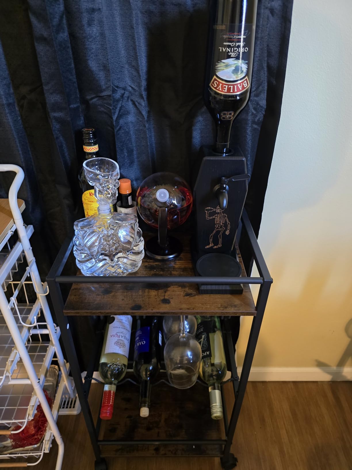 Ash Wood Whiskey Liquor Dispenser for Home Bar, Leakproof Alcohol Dispenser for Bourbon/Scotch, Includes Liquor Bottle Pour Spouts, Ideal Whiskey Gifts for Men (Father's Day, Birthday) Man Cave customer photo 1