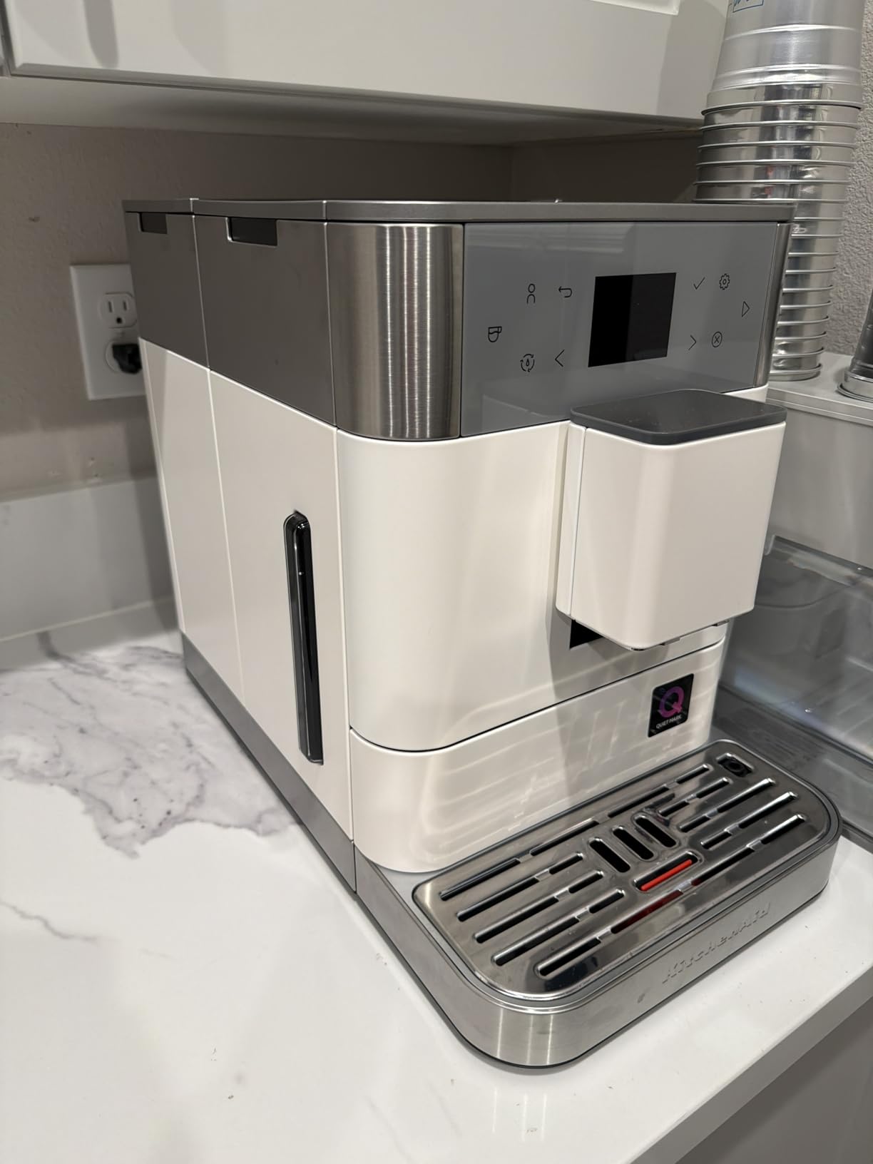 KitchenAid Fully Automatic Espresso Machine KF6, KES8556PL, Porcelain White customer photo 1