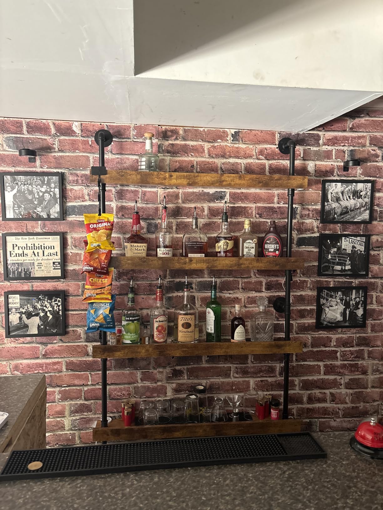 Vintage Prohibition Era Wall Art Set of 6 8x10 Unframed Posters - Sepia-Tone Historical Bar Scenes, Retro Prohibition Repeal Artwork, Speakeasy-Inspired, Roaring Twenties Antique American History Prints customer photo 1