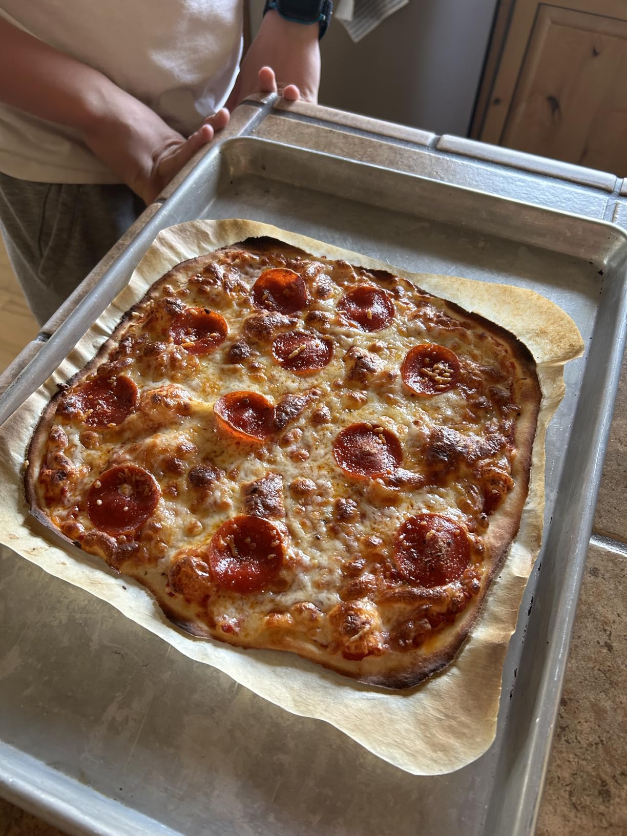 Ninja Artisan Electric Outdoor Pizza Oven with Stone | 12-inch Pizza in 3-minutes | 700F Max Temp | 5-in-1 Functionality - Pizza, Bake, Broil, Proof & Warm | Gray | MO201 customer photo 1