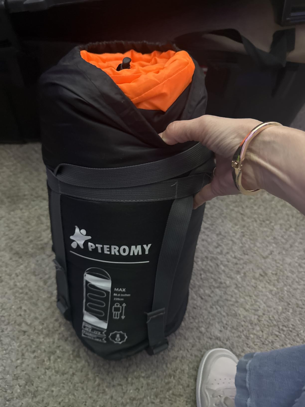 PTEROMY Sleeping Bags for Adults, Lightweight and Machine Washable, Water Resistant Backpacking Camping Sleeping Bag customer photo 2