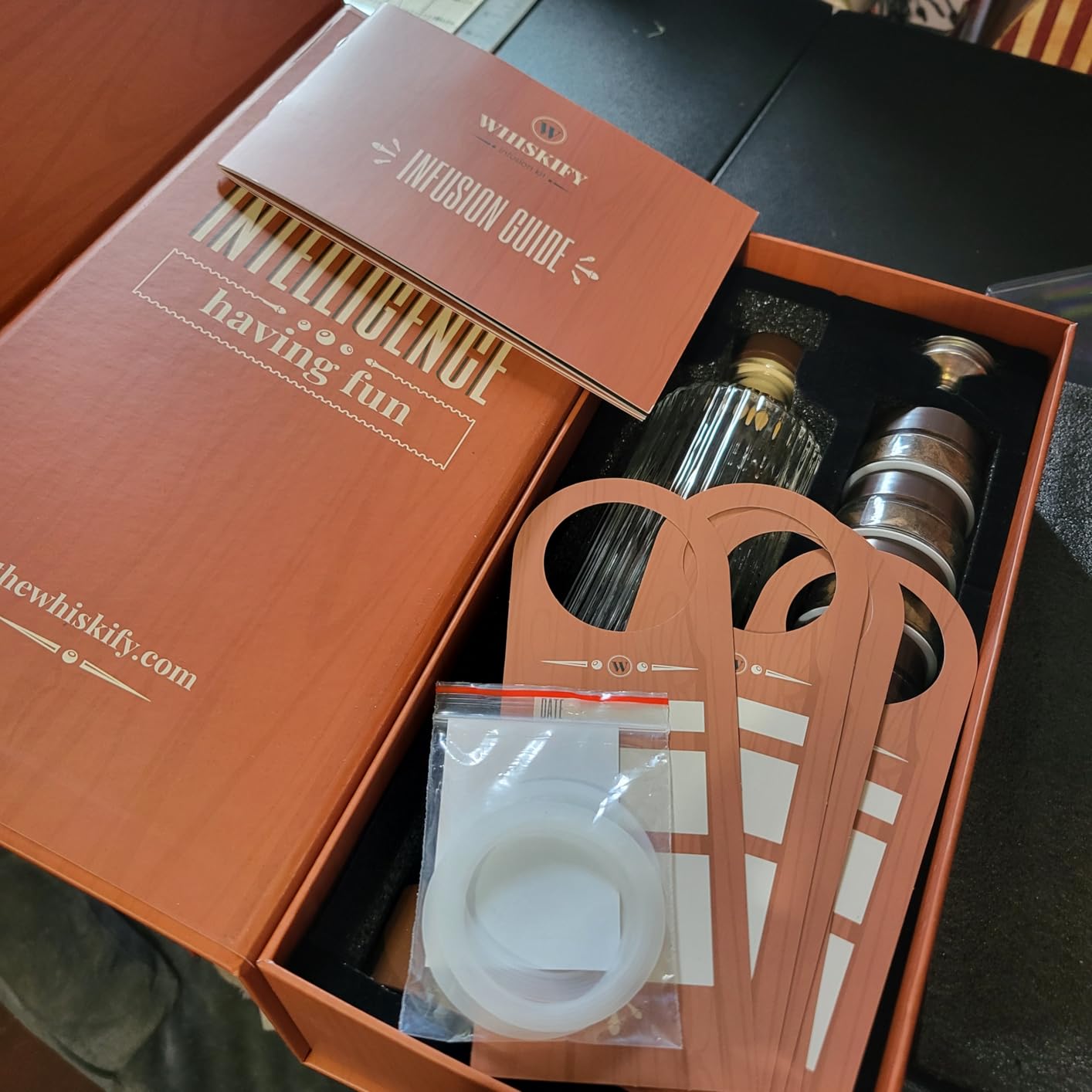 DIY Whiskey Gifts for Men - Infusion Kit & Whiskey Decanter Set with Botanicals - Bourbon Gifts for Men, Birthday Gift for Dad & Husband, Cocktail Maker for Christmas & Valentines Day by Whiskify customer photo 2